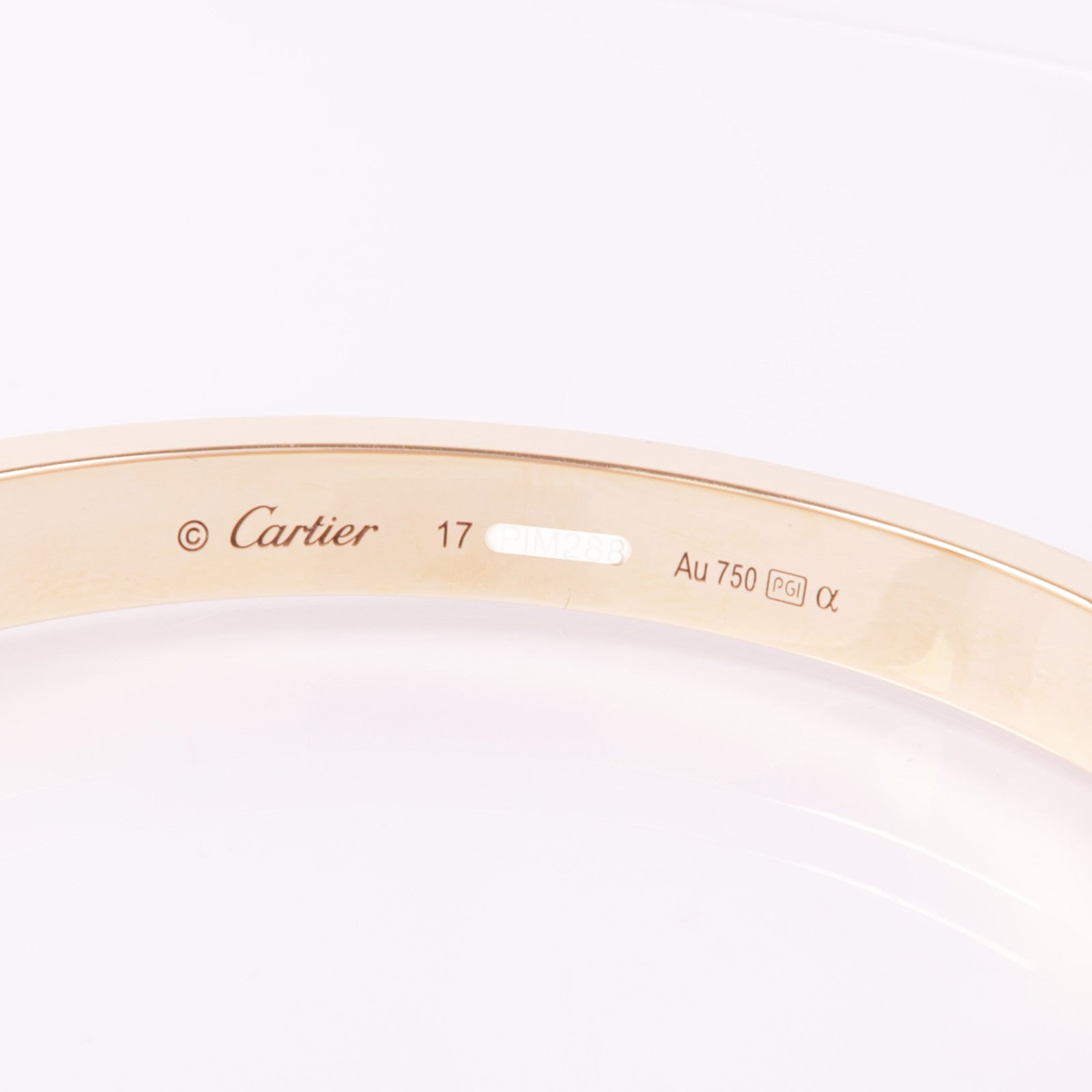 CARTIER 【激減優惠】18K玫瑰金Love Bracelet Full Diamond鑽石手鐲Cartier#17