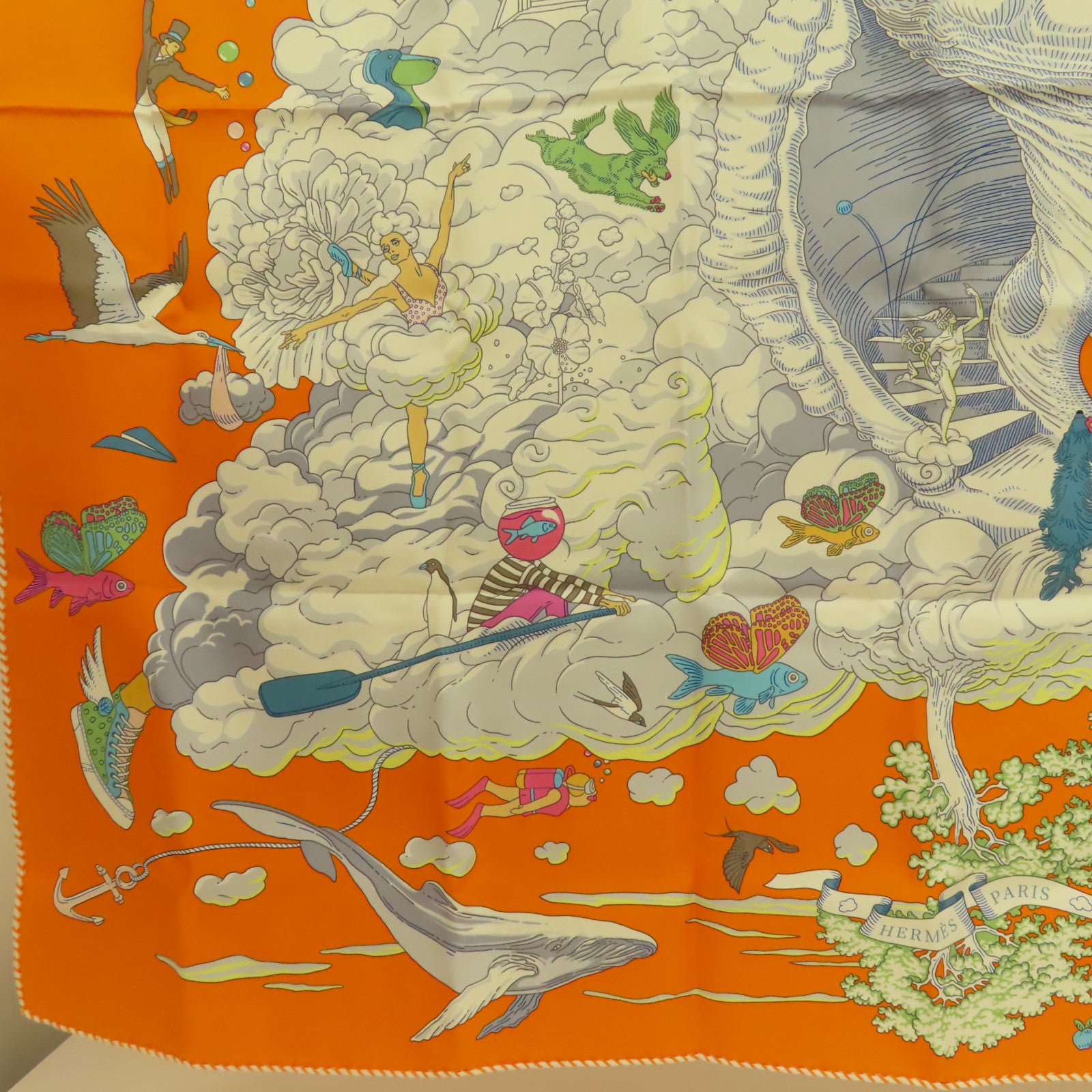 HERMES 絲質Scarf圍巾
