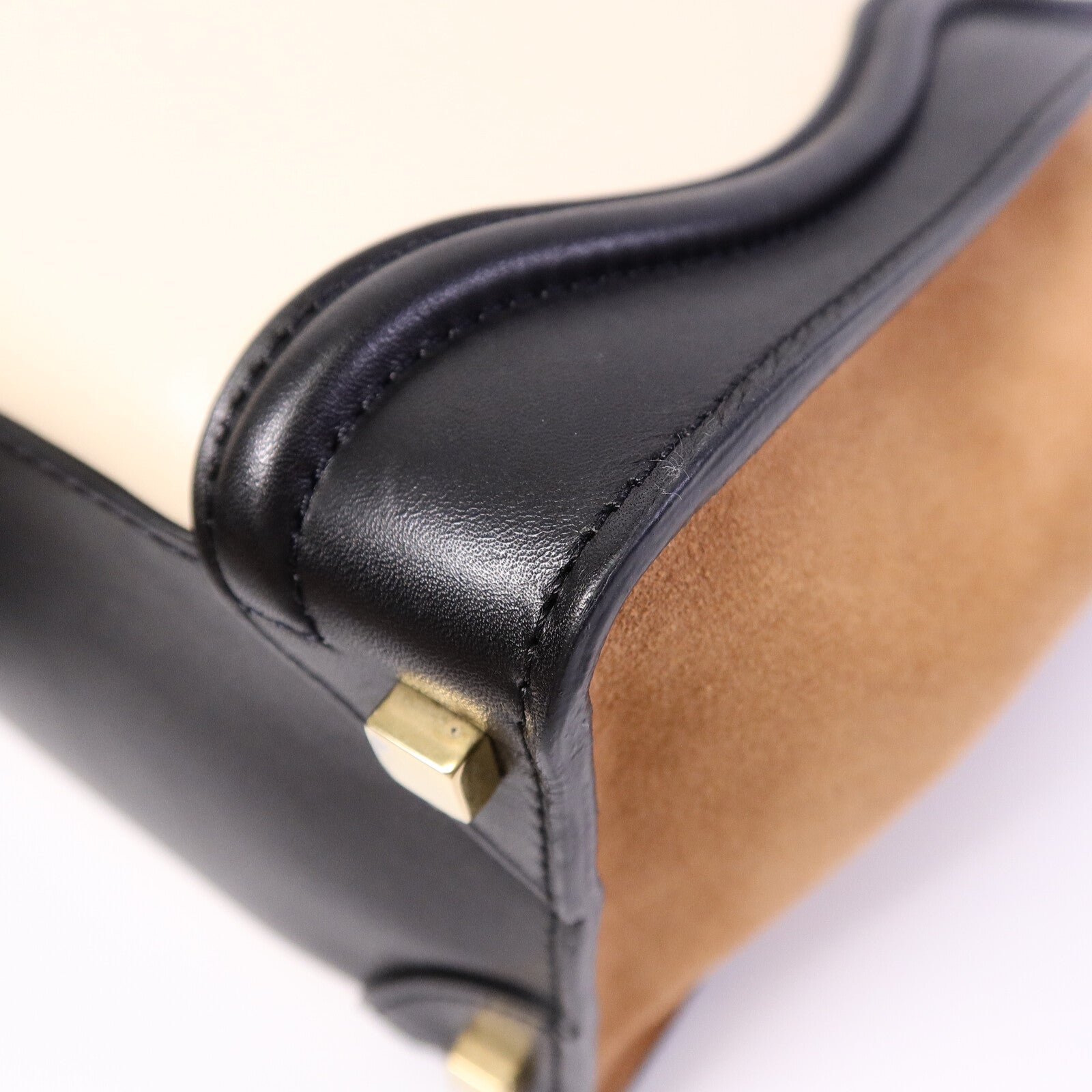 CELINE 牛皮皮革Micro Luggage手挽袋