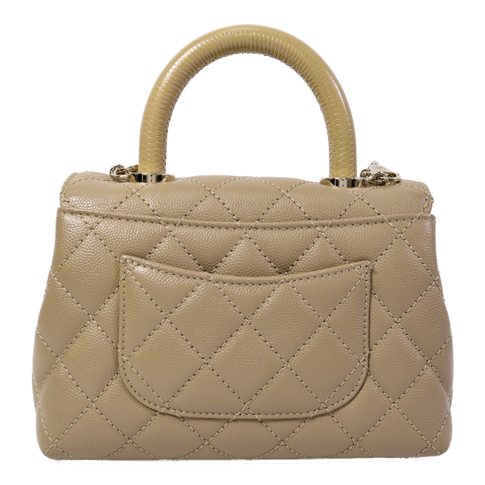CHANEL 牛皮皮革Coco Handle Mini手挽肩背兩用袋