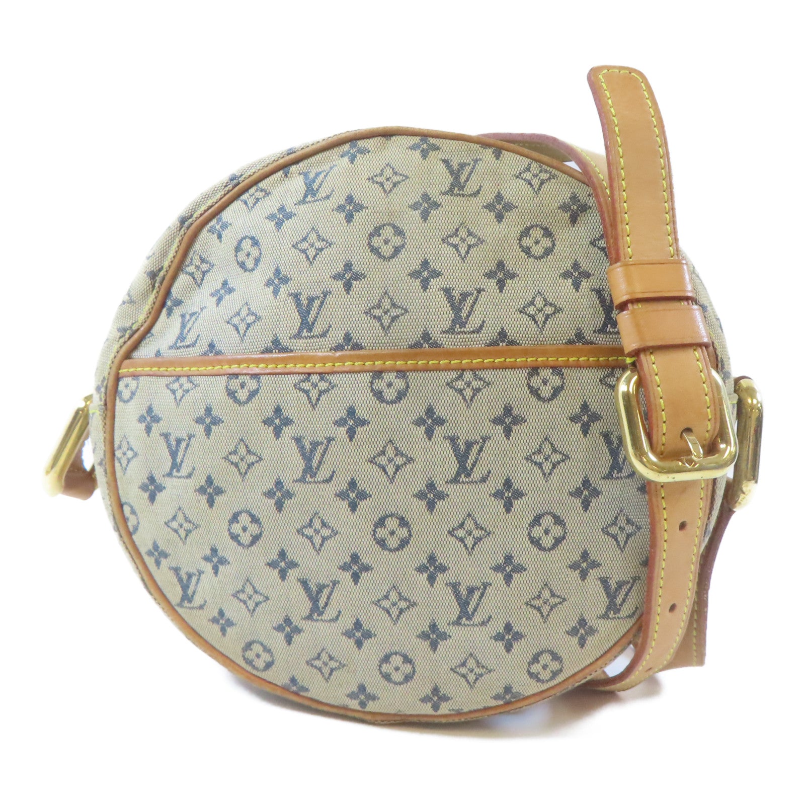 LOUIS VUITTON Monogram Mini Jeanne GM金扣肩背袋淺褐色