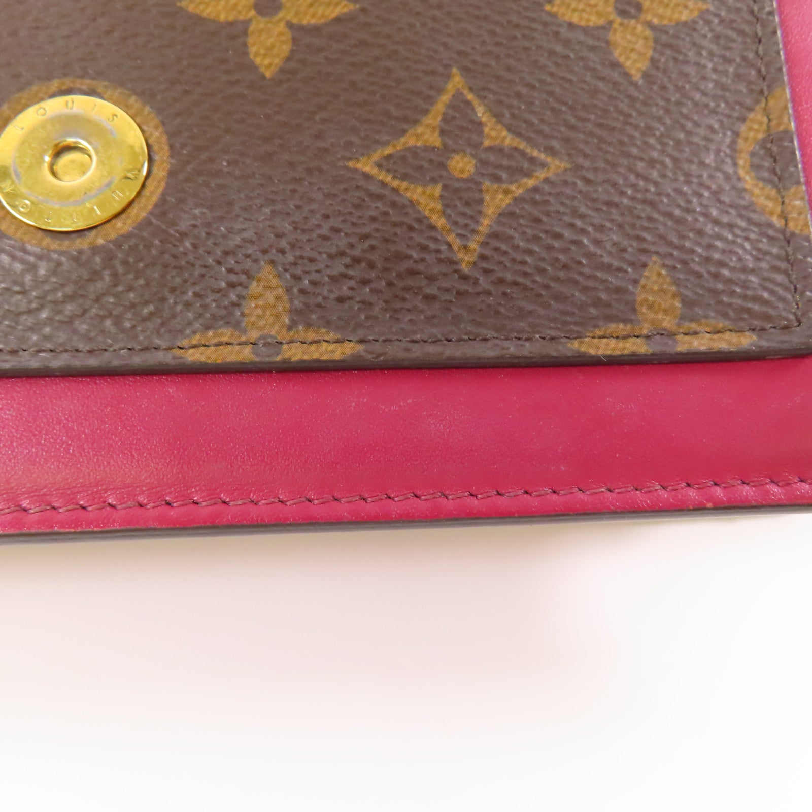 LOUIS VUITTON LV GHW Portefeuille Flore Chain Shoulder Bag M69578 Monogram Brown