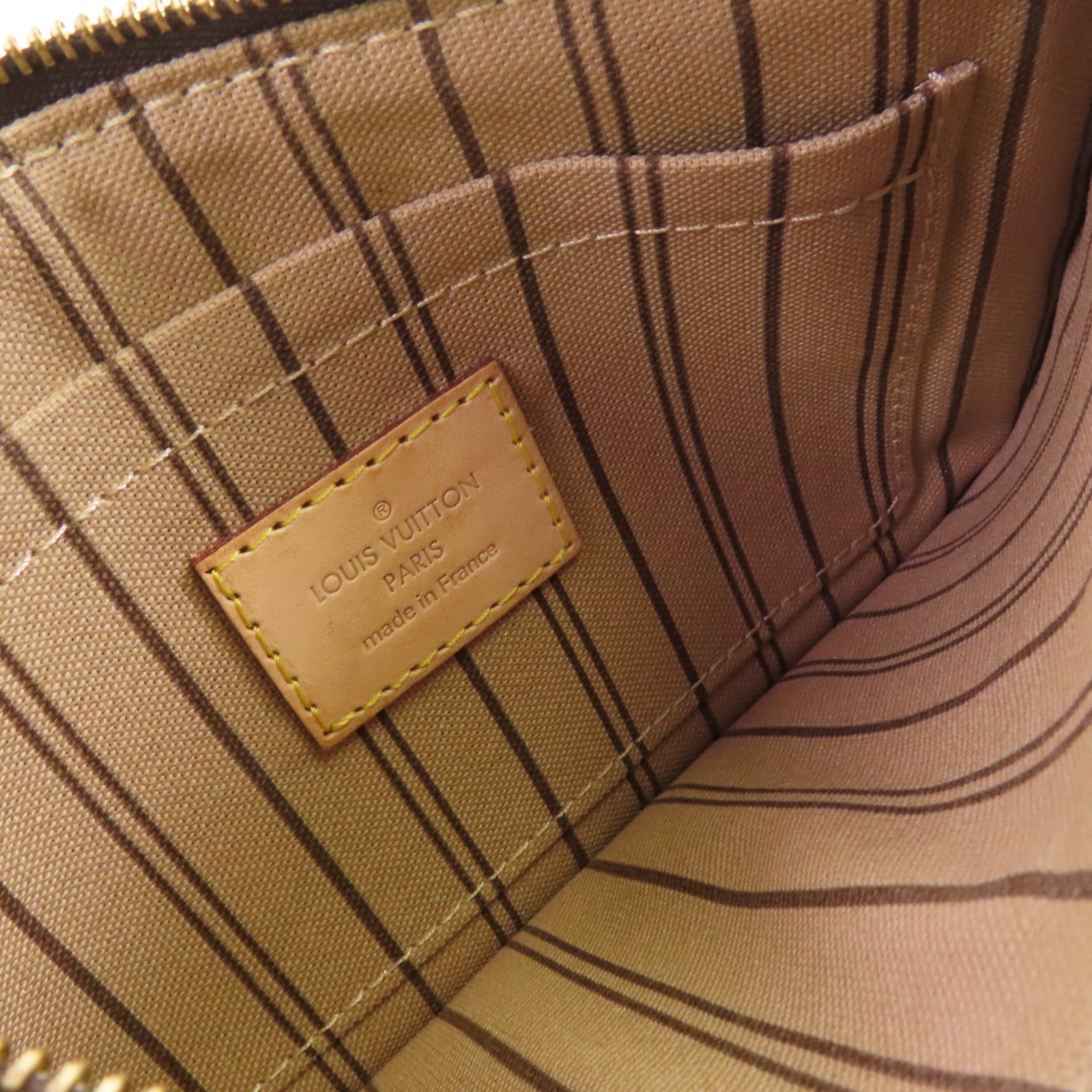 LOUIS VUITTON Monogram Neverfull PM金扣肩背袋