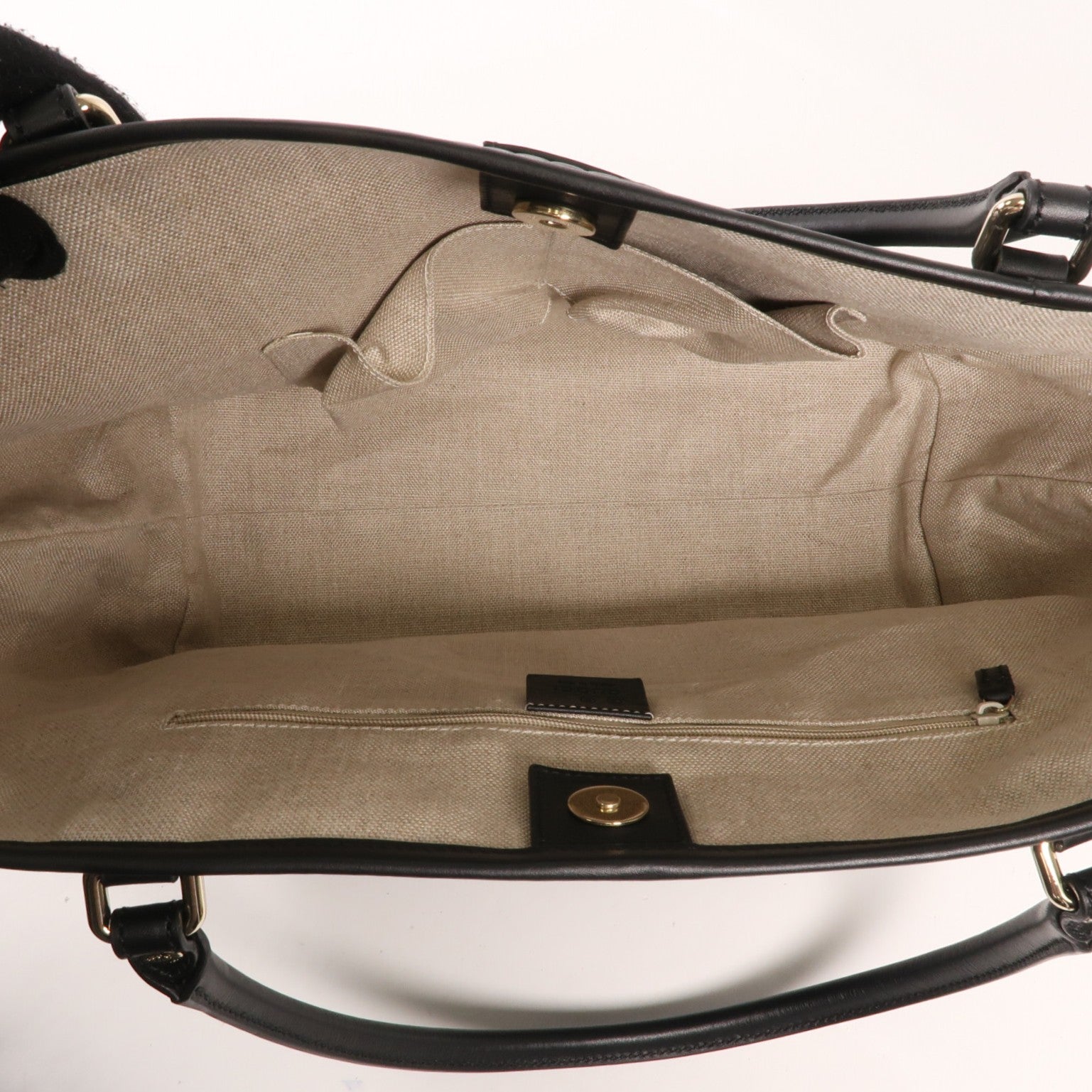 GUCCI 牛皮皮革Tote Bag金扣手挽袋