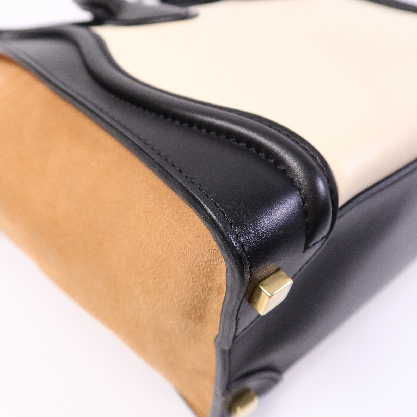 CELINE 牛皮皮革Micro Luggage手挽袋