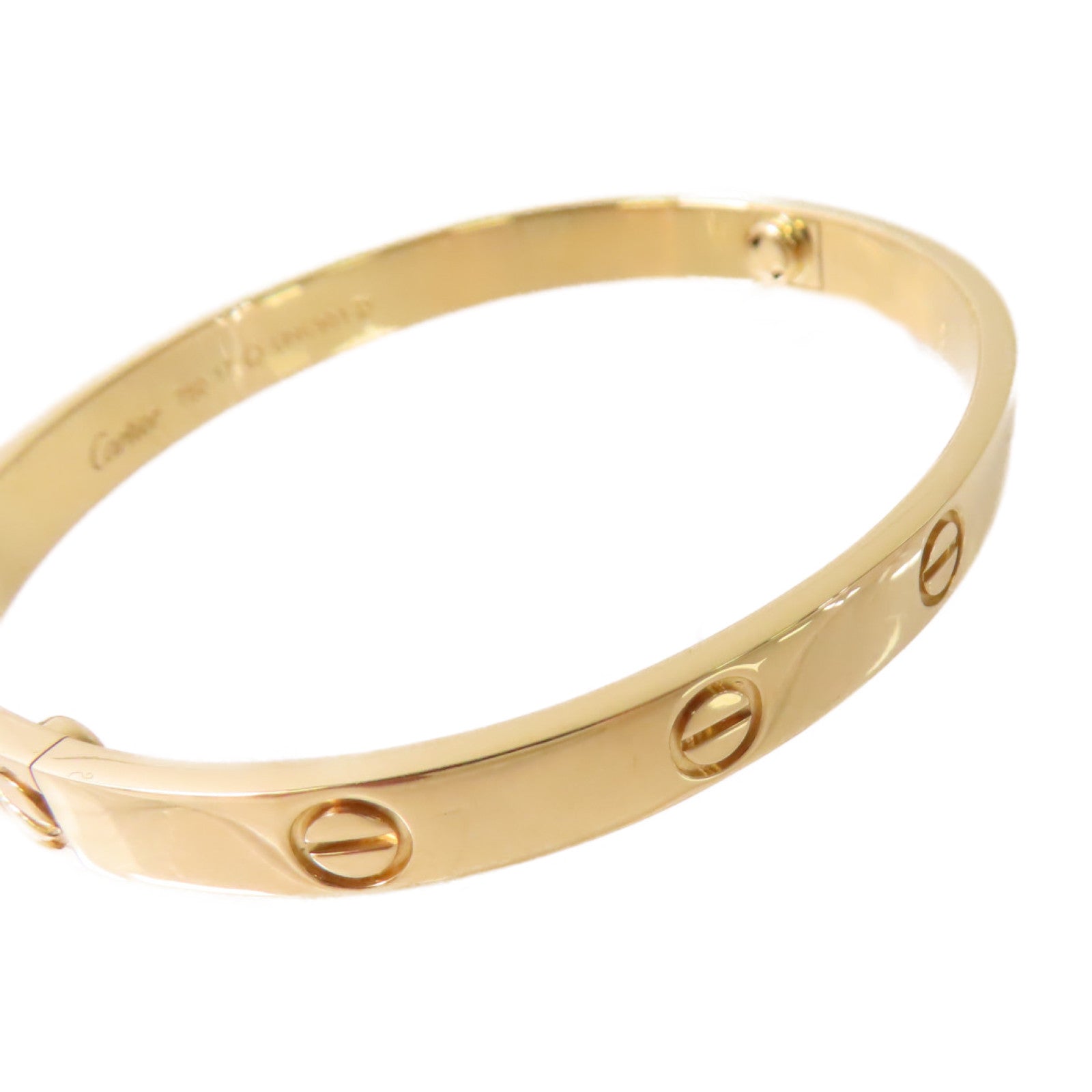 CARTIER 18K黃金Love Bracelet Classic Model手鐲#17