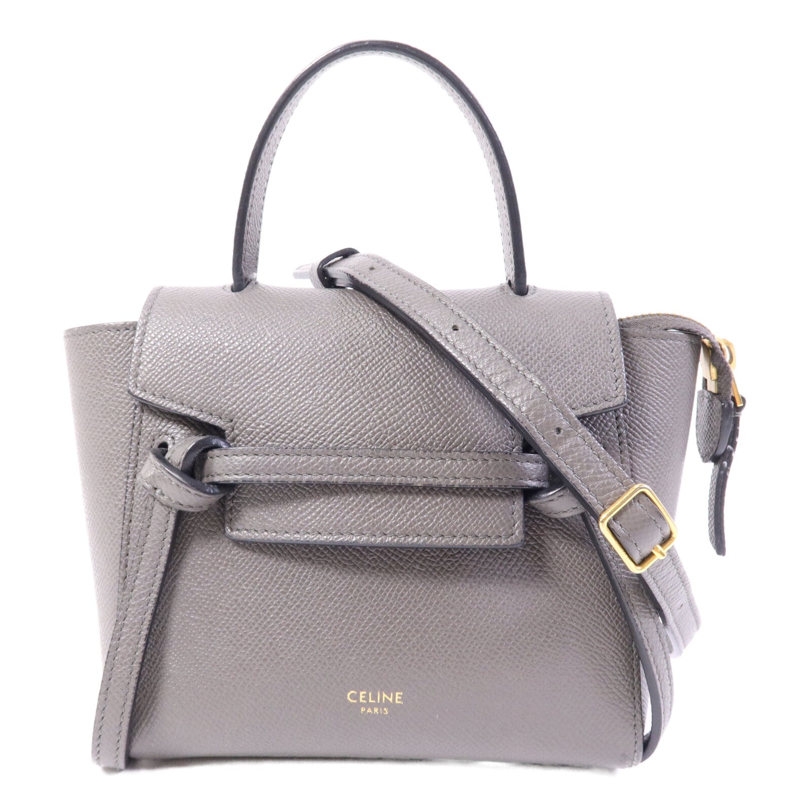 CELINE 牛皮皮革Pico Belt Bag金扣手挽肩背兩用袋