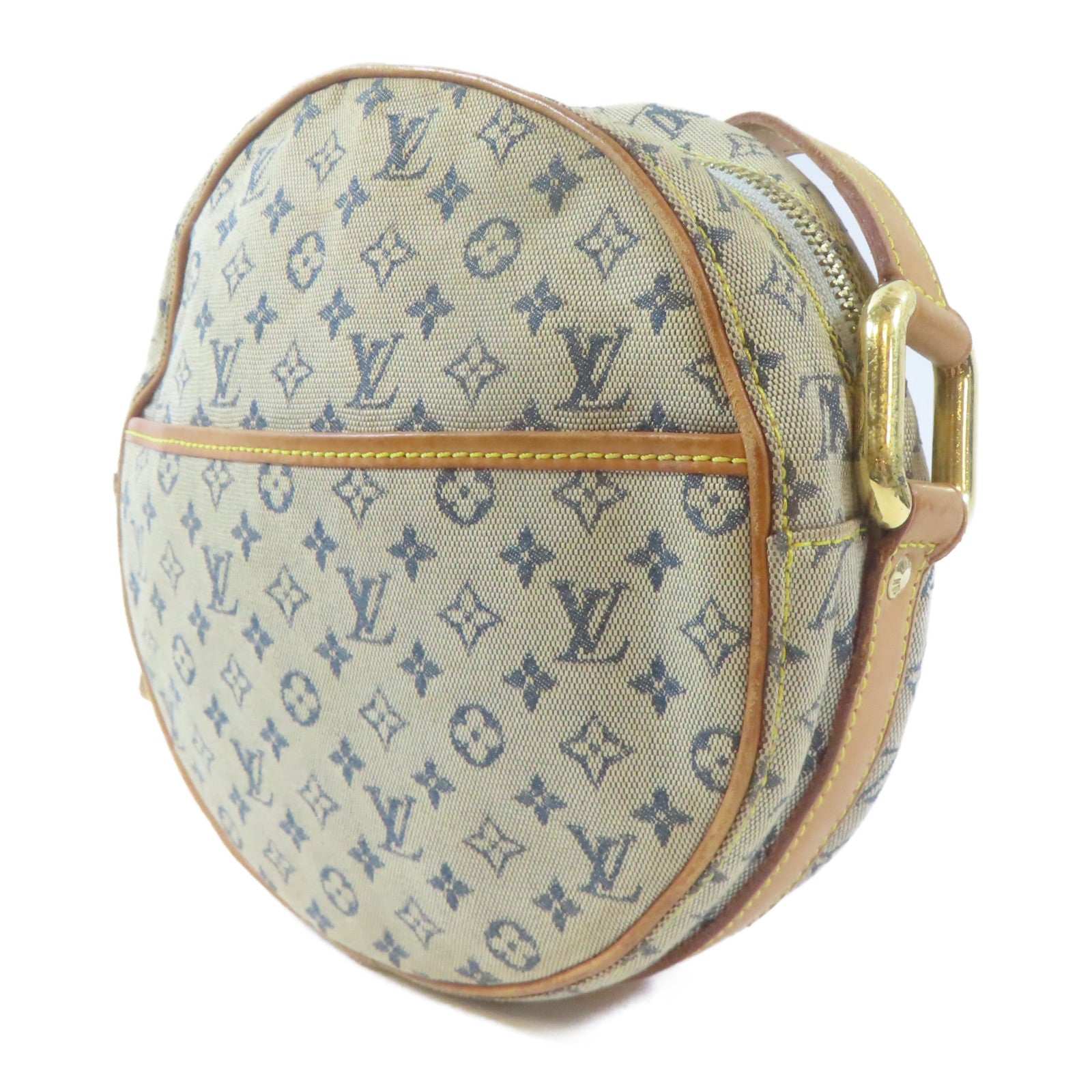 LOUIS VUITTON Monogram Mini Jeanne GM金扣肩背袋淺褐色