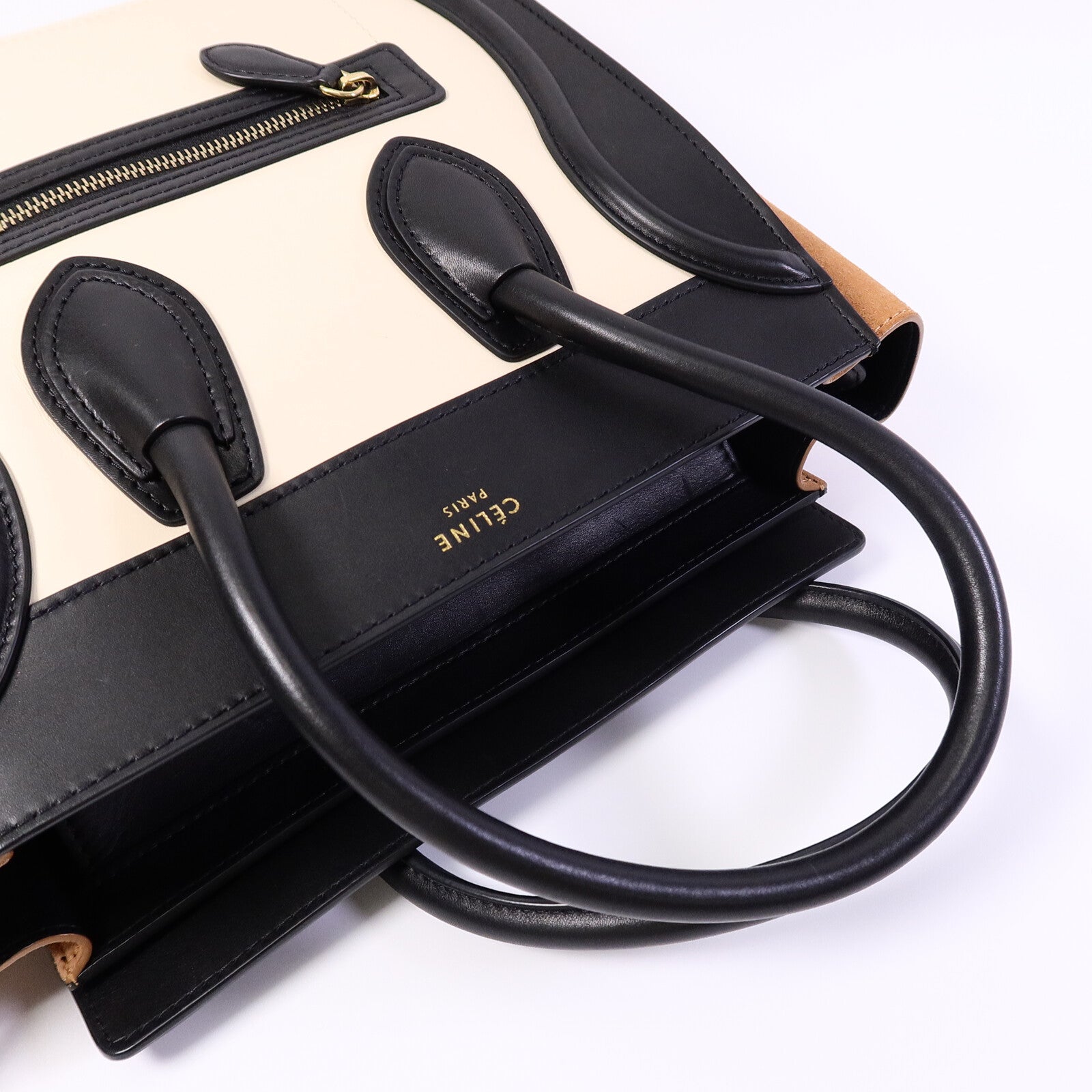 CELINE 牛皮皮革Micro Luggage手挽袋