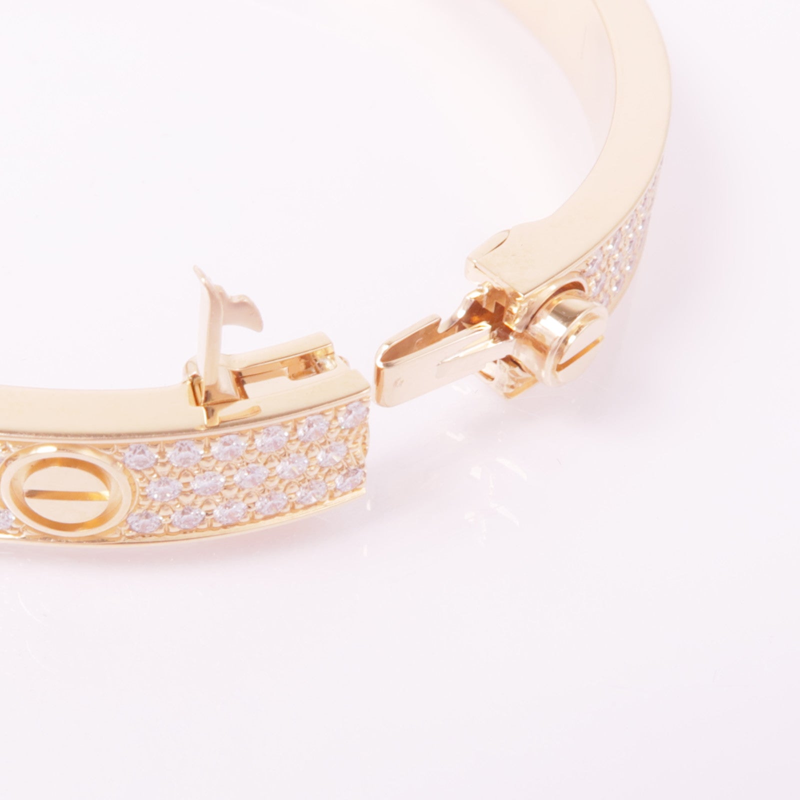 CARTIER 【激減優惠】18K玫瑰金Love Bracelet Full Diamond鑽石手鐲Cartier#17