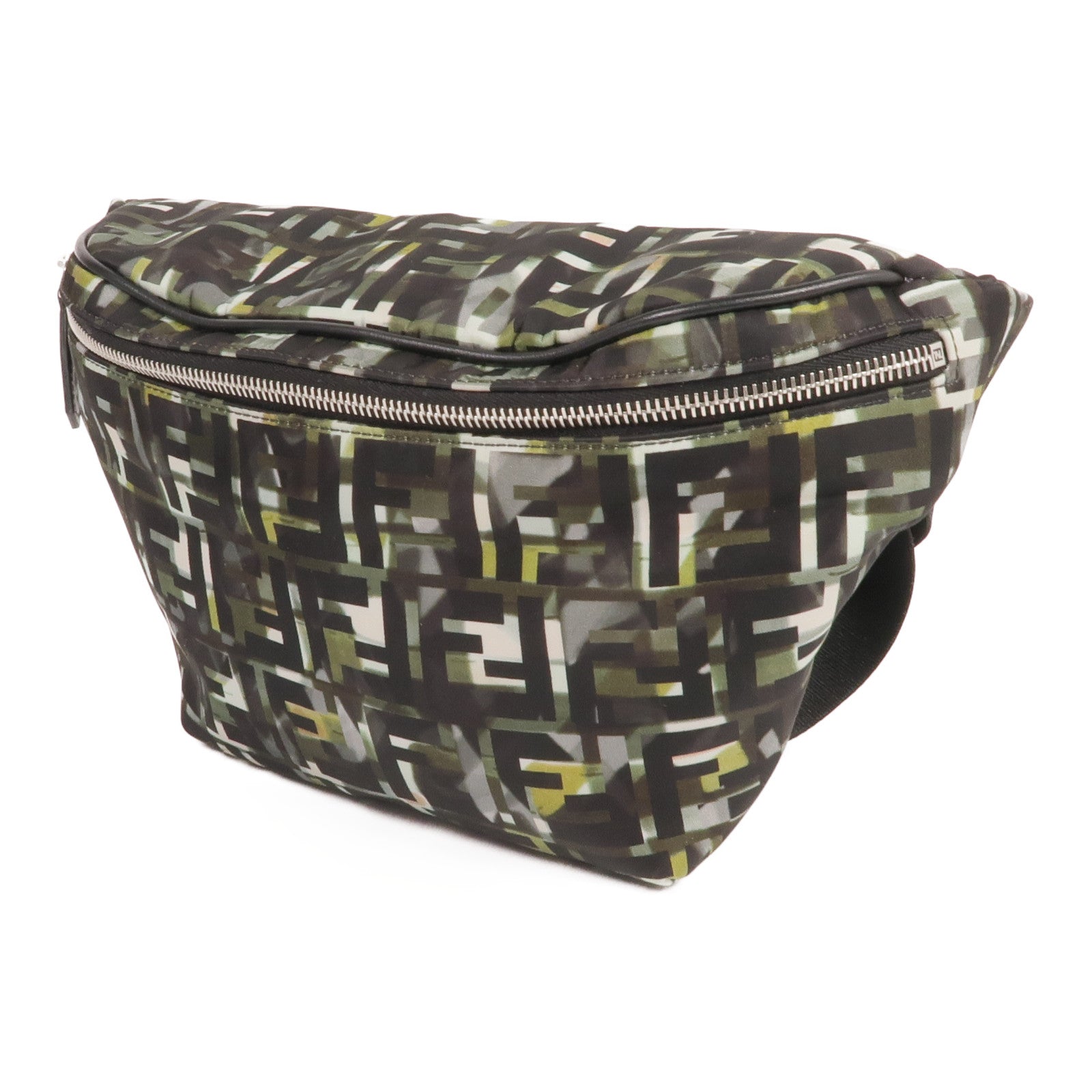 FENDI 尼龍CamouFF Belt Bag銀扣腰包