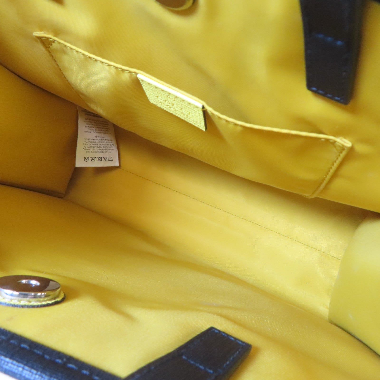 GUCCI 塗層帆布Hand Bag銀扣手挽袋啡色