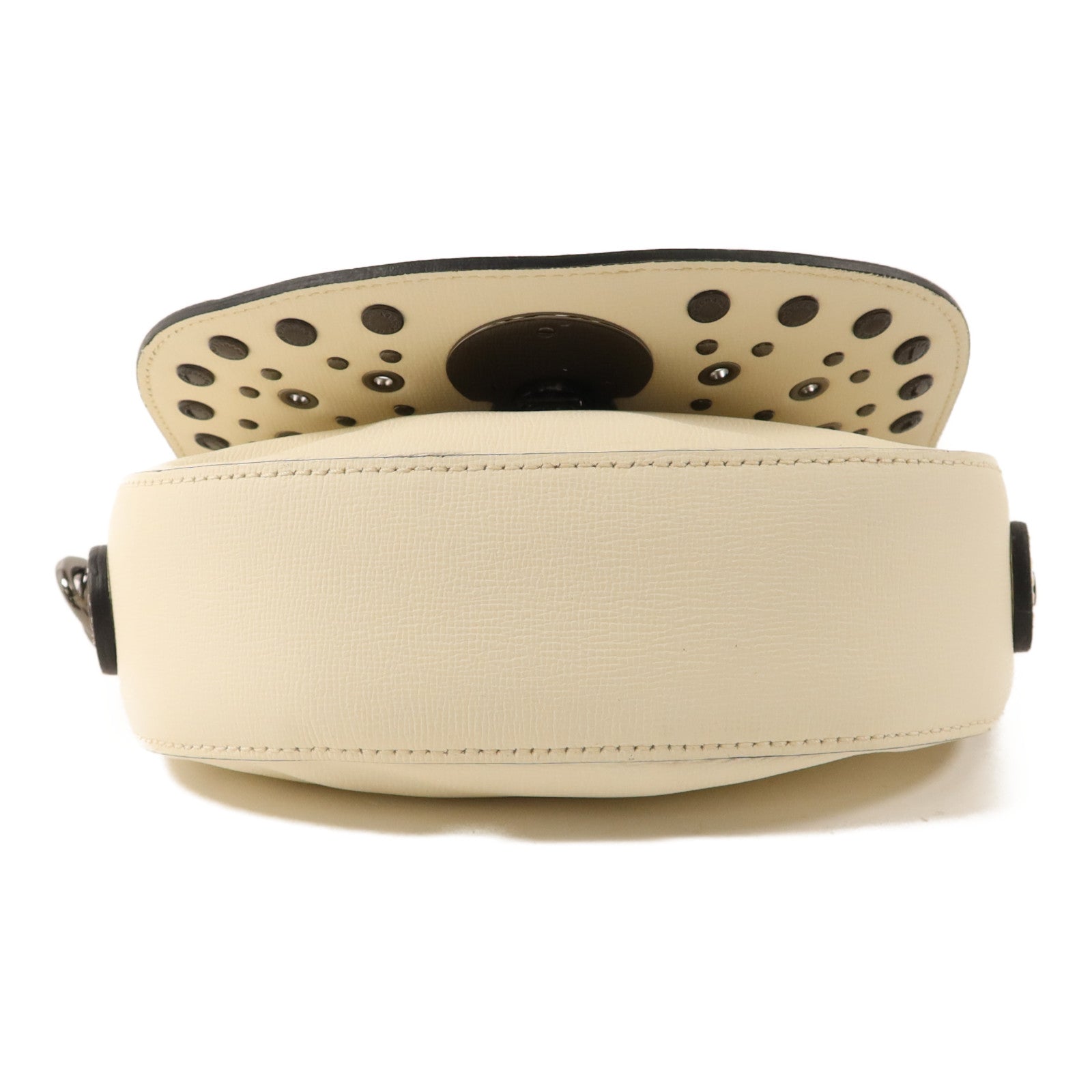 Longchamp 牛皮皮革Shoulder Bag銀扣肩背袋