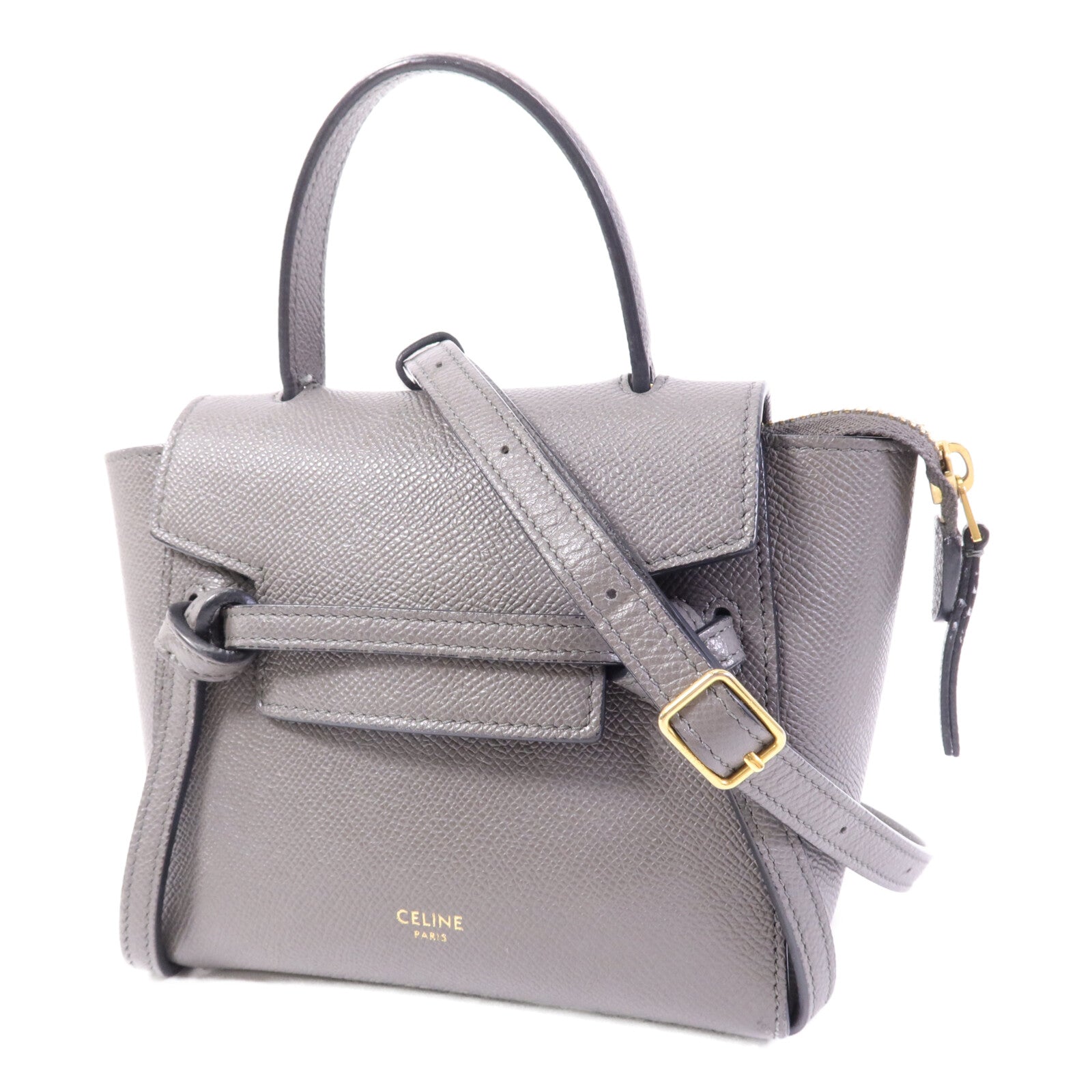 CELINE 牛皮皮革Pico Belt Bag金扣手挽肩背兩用袋