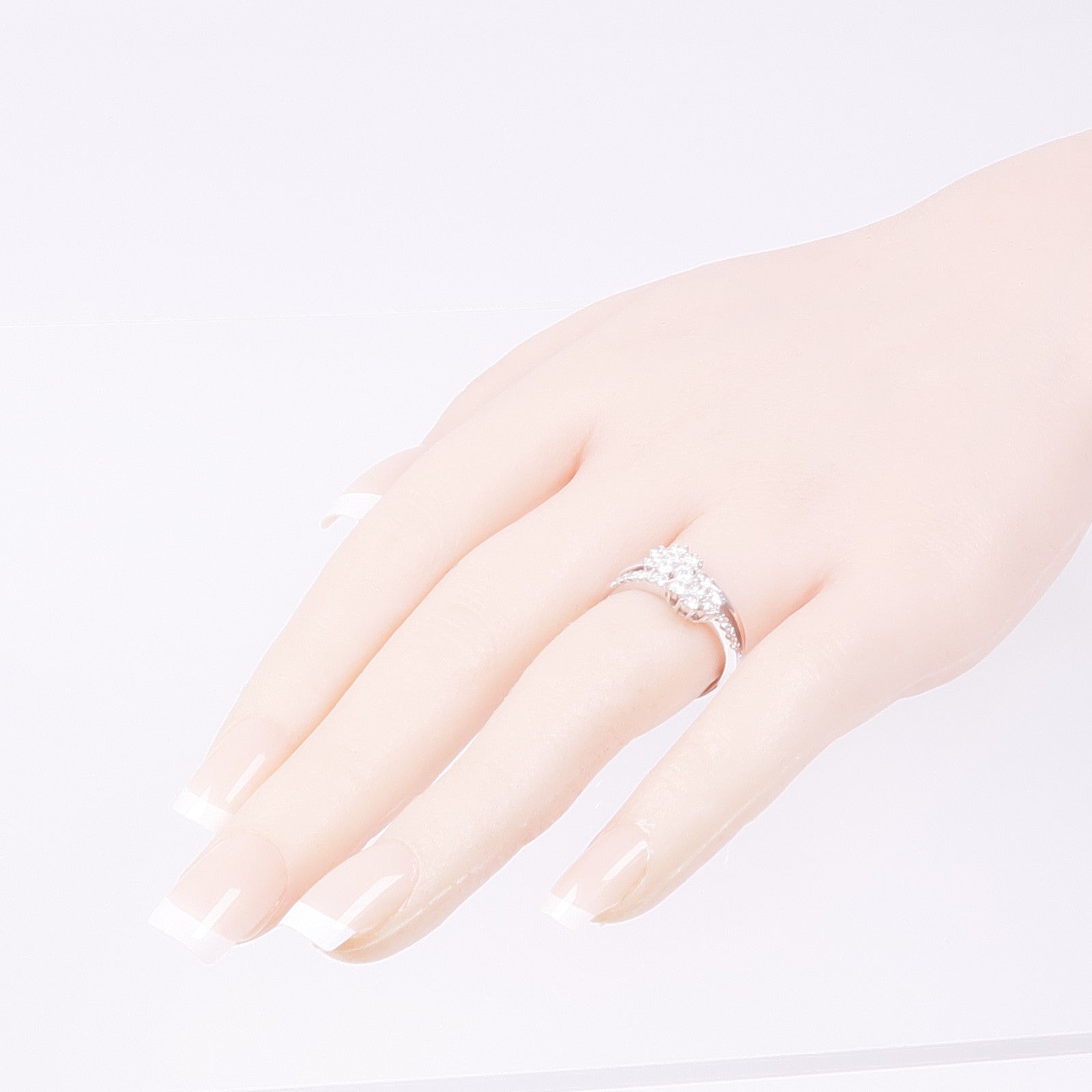 JEWELRY 【激減優惠】18K白金Diamond Ring鑽石戒指US#7