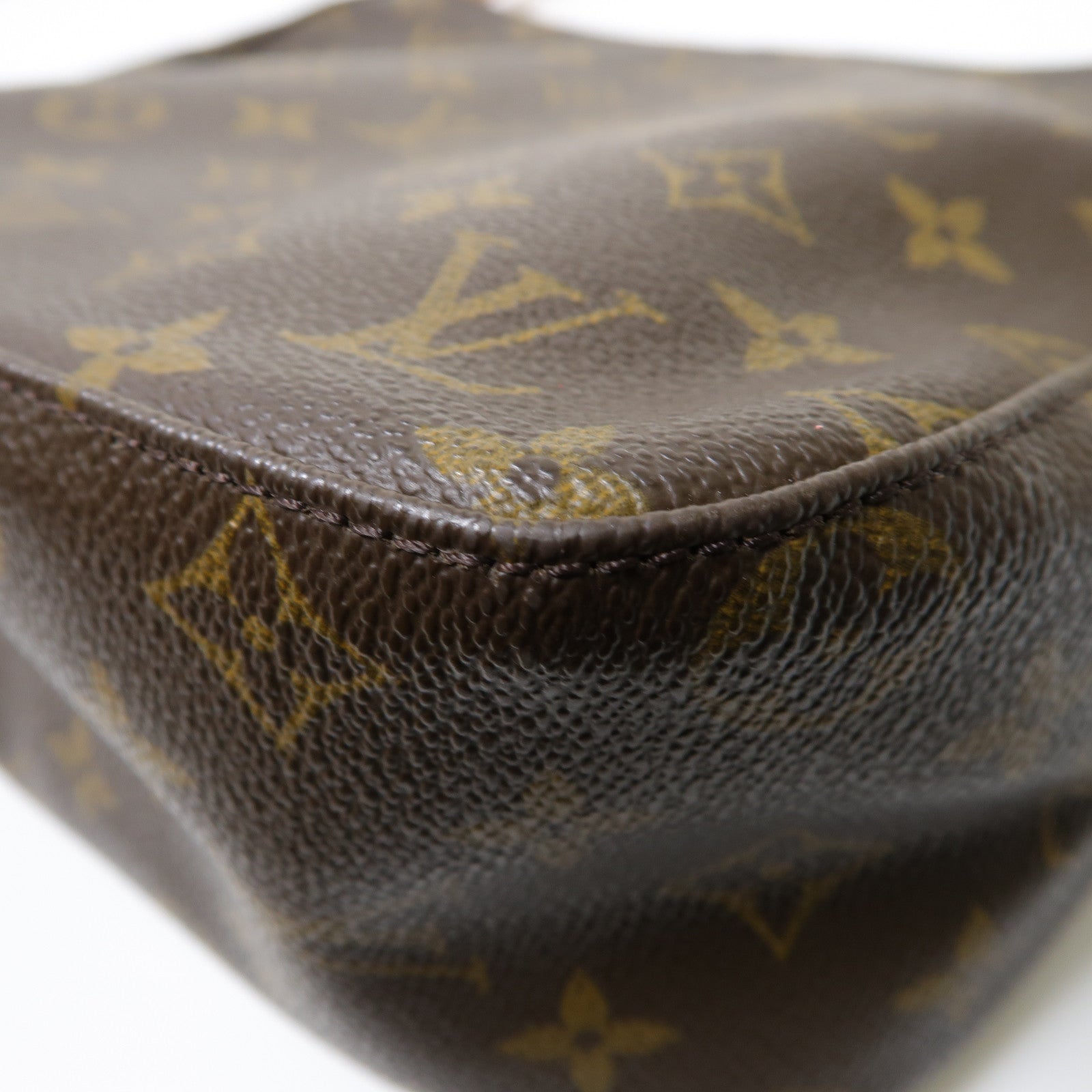 LOUIS VUITTON Monogram Looping MM金扣肩背袋啡色