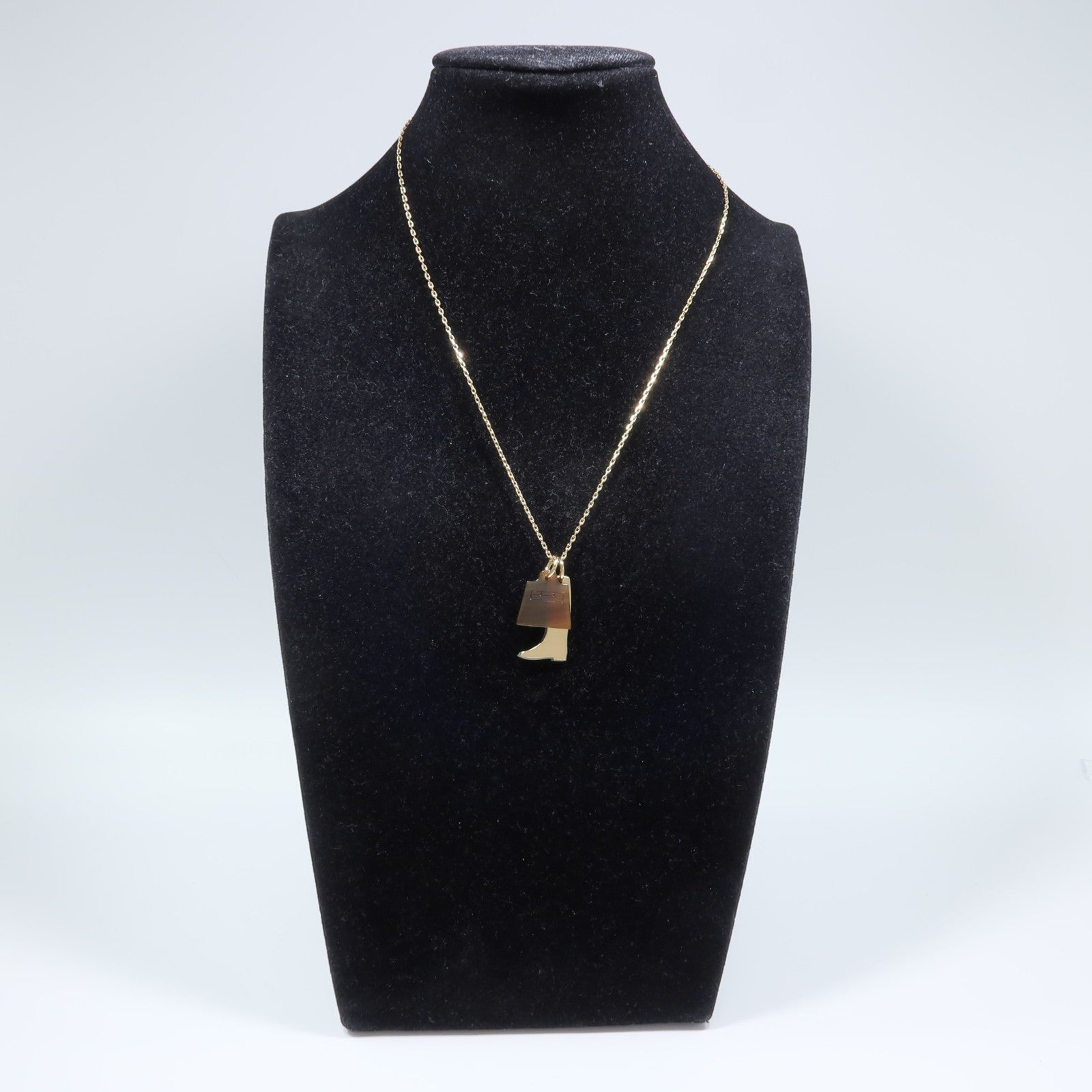 HERMES 水牛角/金屬Amulette Maroquinier Pendant項鍊