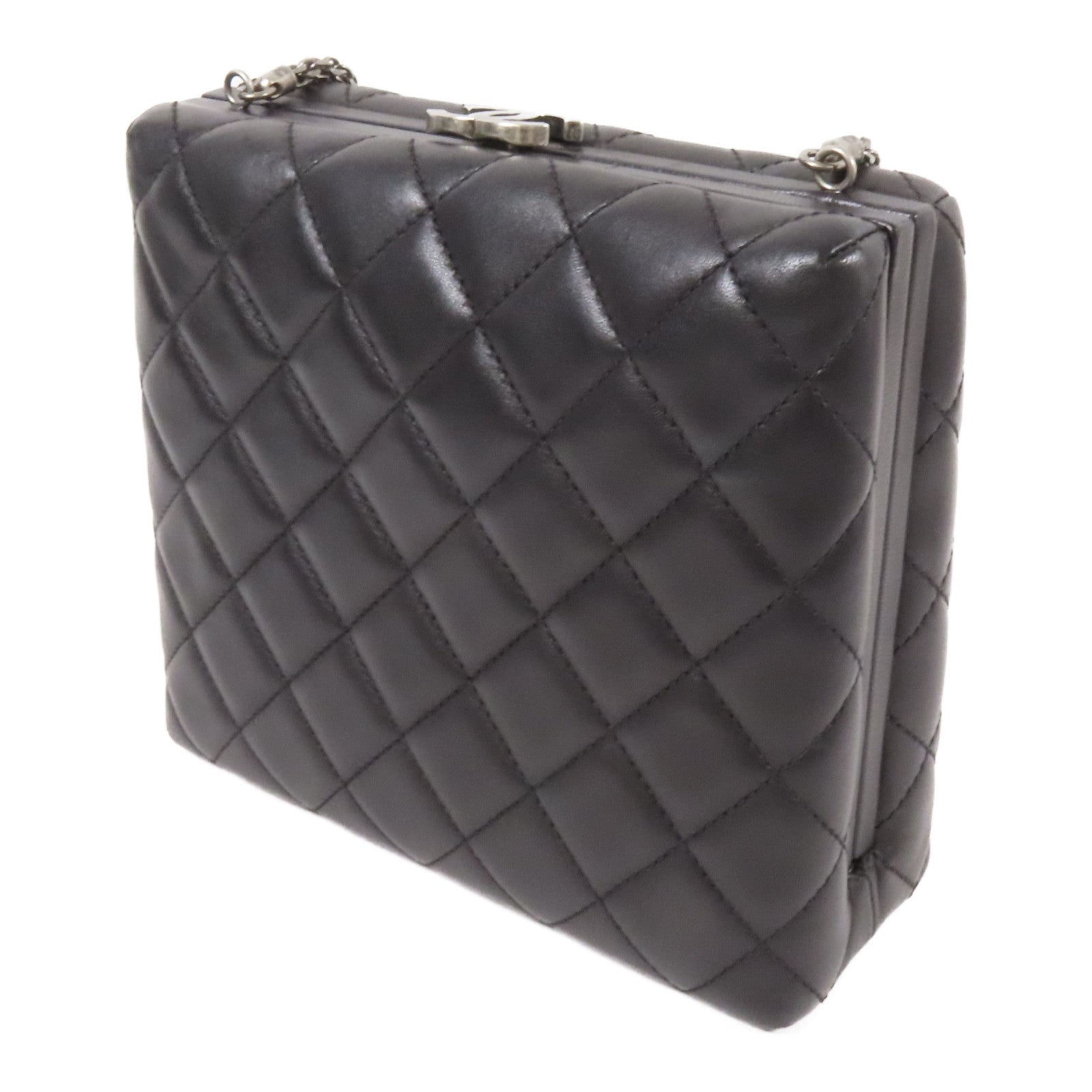 CHANEL 牛皮皮革Chain Shoulder鏈帶肩背袋