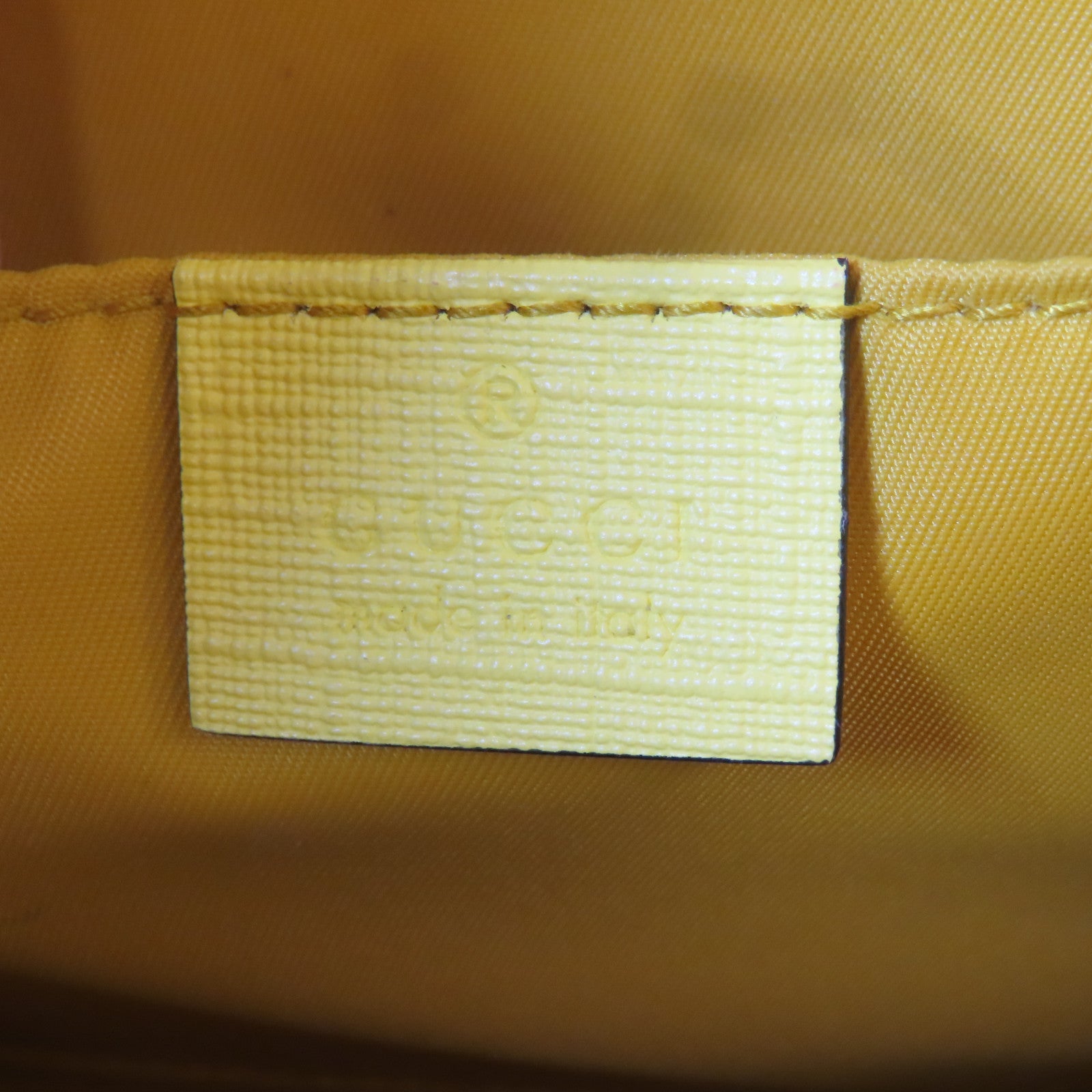 GUCCI 塗層帆布Hand Bag銀扣手挽袋啡色