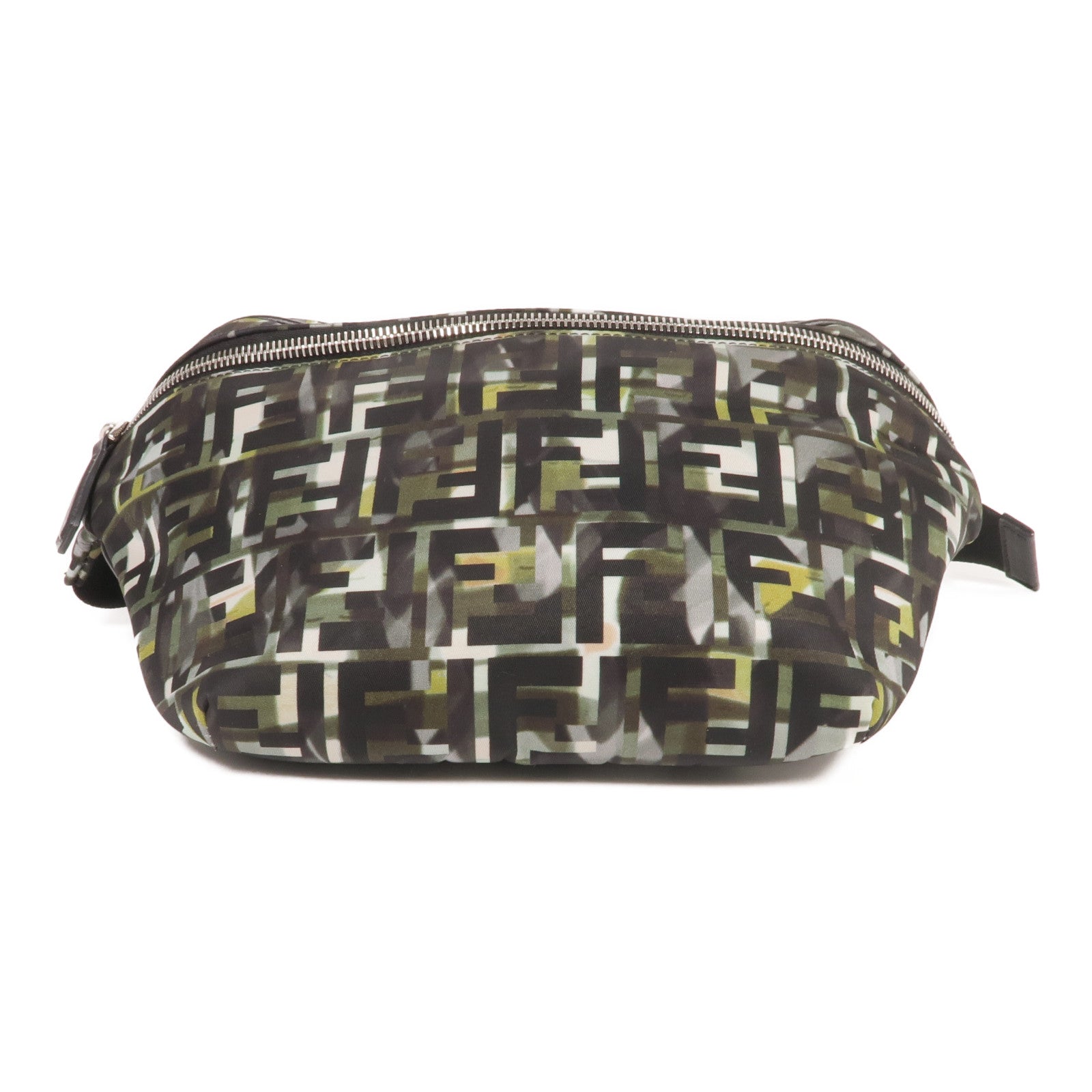 FENDI 尼龍CamouFF Belt Bag銀扣腰包