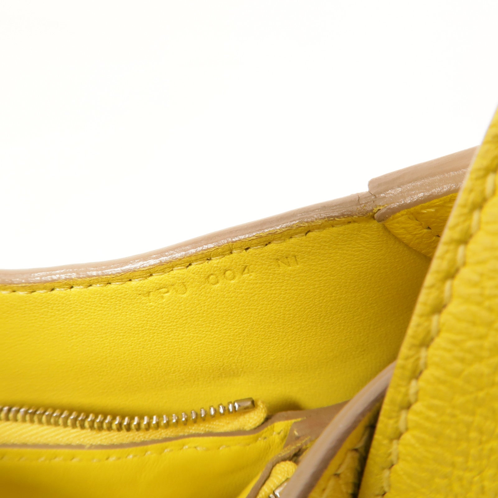 HERMES Evergrain皮革Trim Duo 24肩背袋Lime