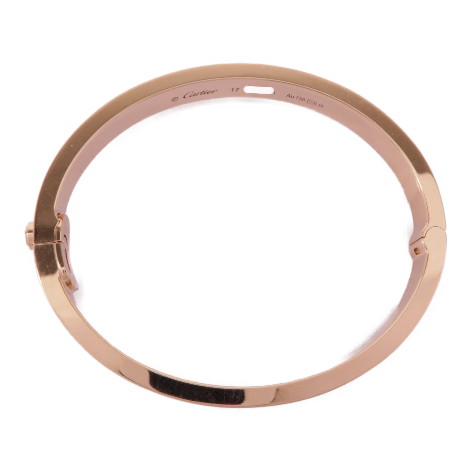 CARTIER 【激減優惠】18K玫瑰金Love Bracelet Full Diamond鑽石手鐲Cartier#17