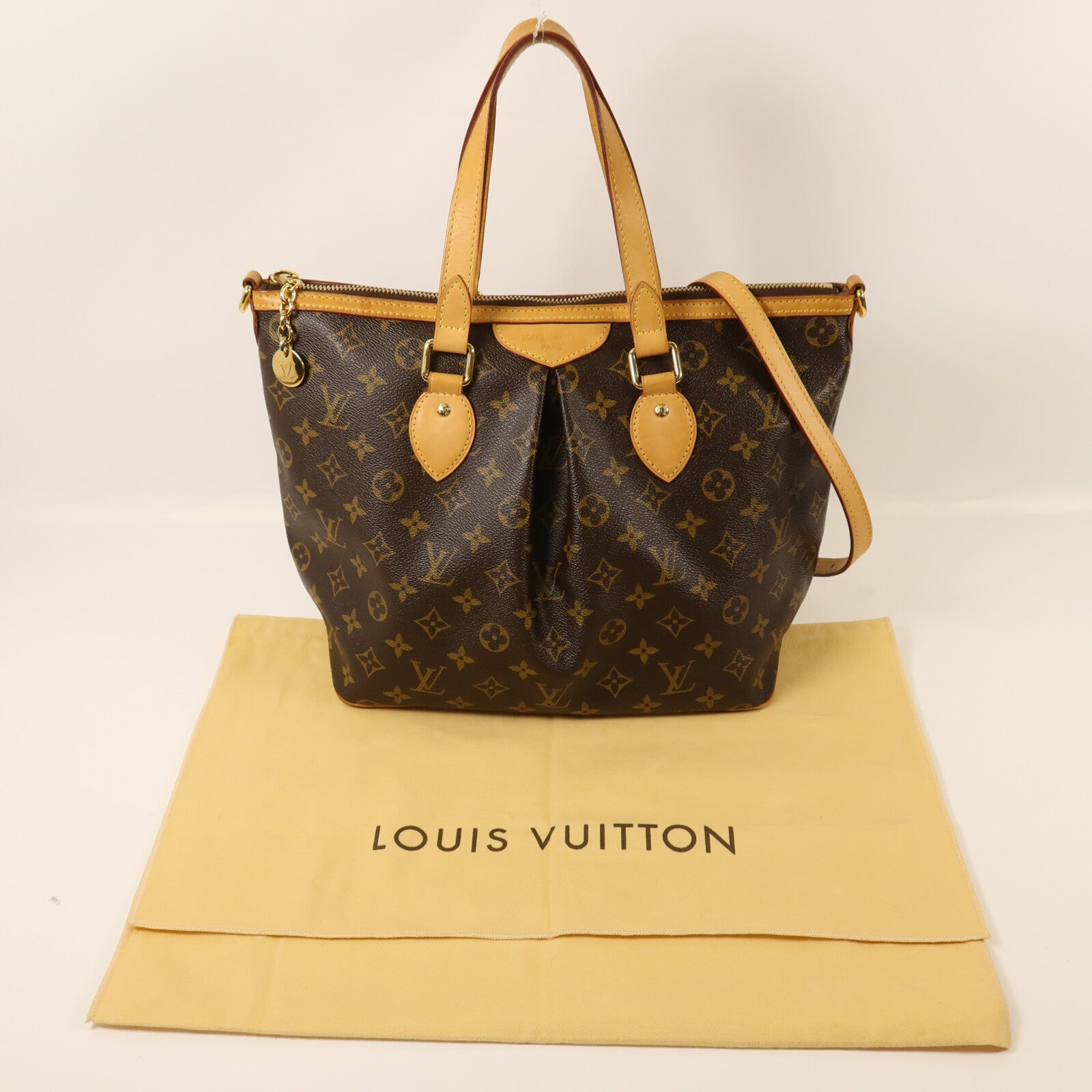 LOUIS VUITTON Monogram Palermo PM金扣手挽肩背兩用袋