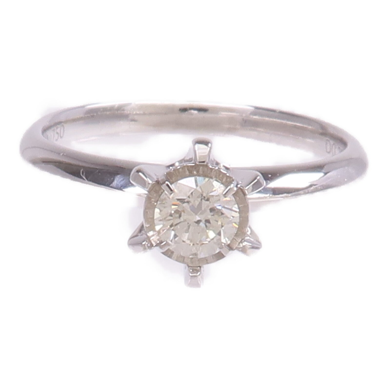 JEWELRY 【激減優惠】18K白金Diamond Ring鑽石戒指US#5.75