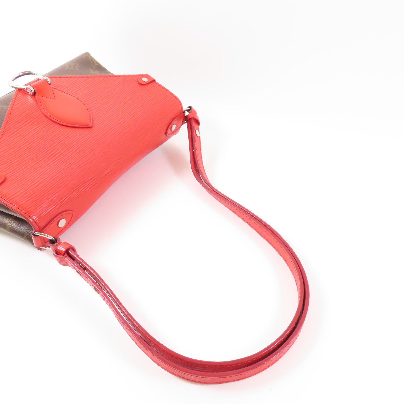 LOUIS VUITTON Monogram/Epi Saint Michel銀扣肩背袋