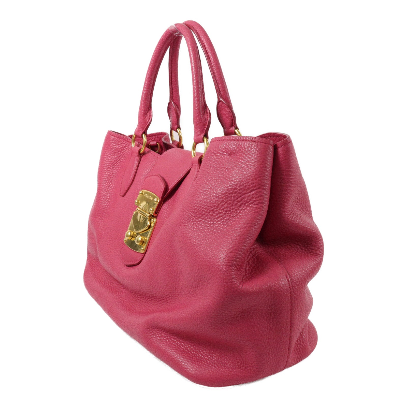 Miu Miu 牛皮皮革Madras 2 Way Shoulder Bay手挽肩背兩用袋