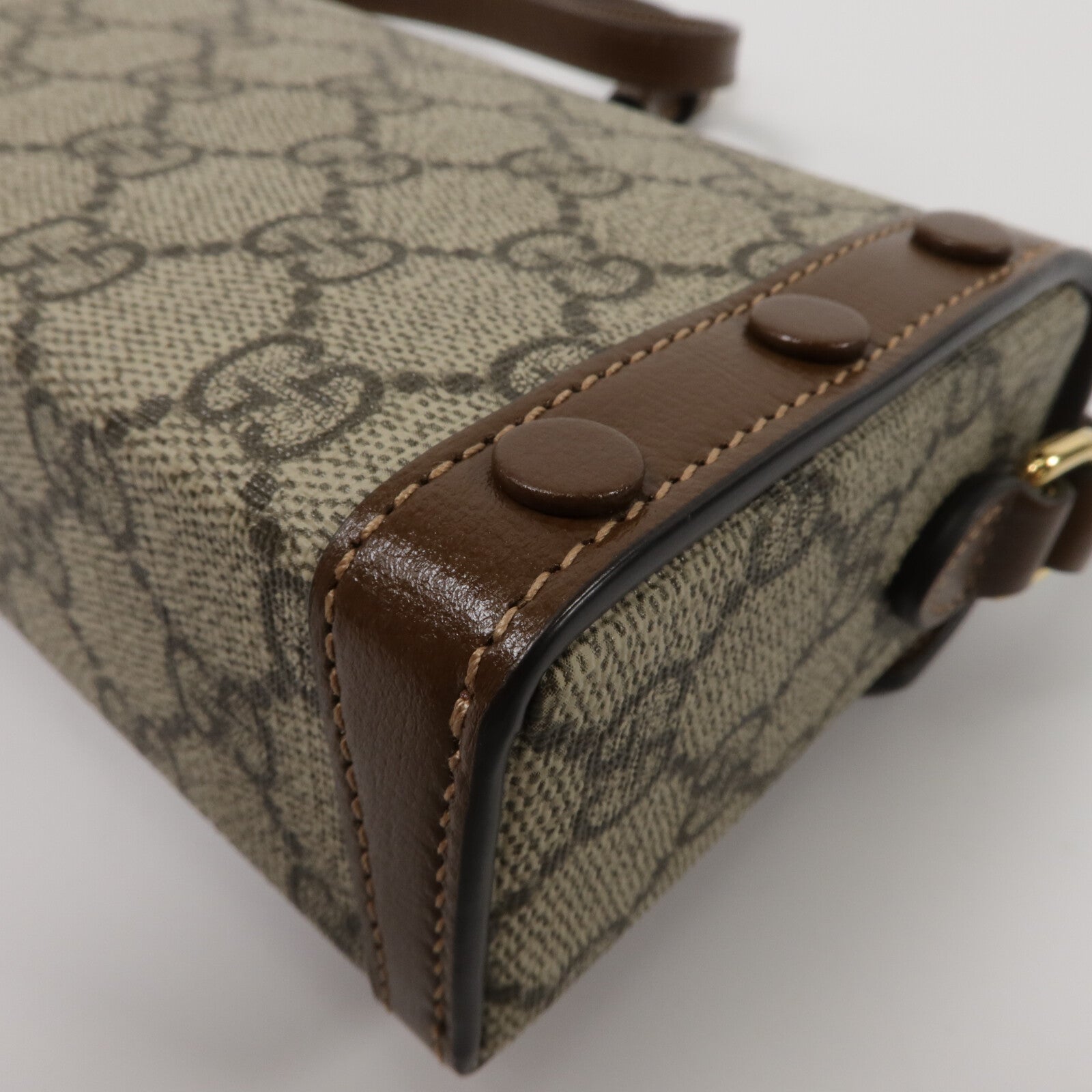 GUCCI 塗層帆布Horsebit 1955 Mini肩背袋
