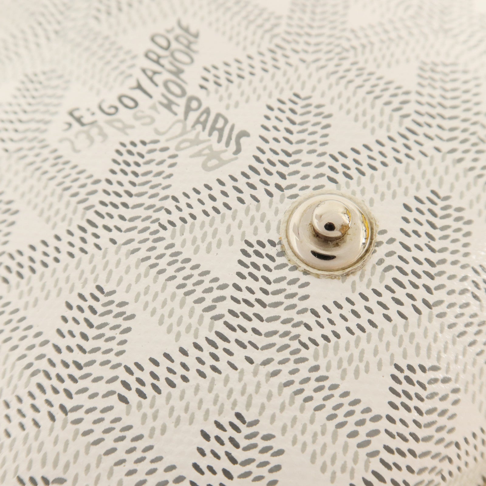 GOYARD 塗層帆布Plumet Pocket Wallet銀扣肩背袋