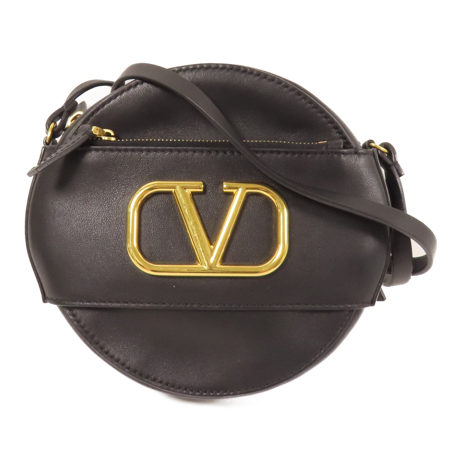 Valentino 牛皮皮革Garavani金扣肩背袋