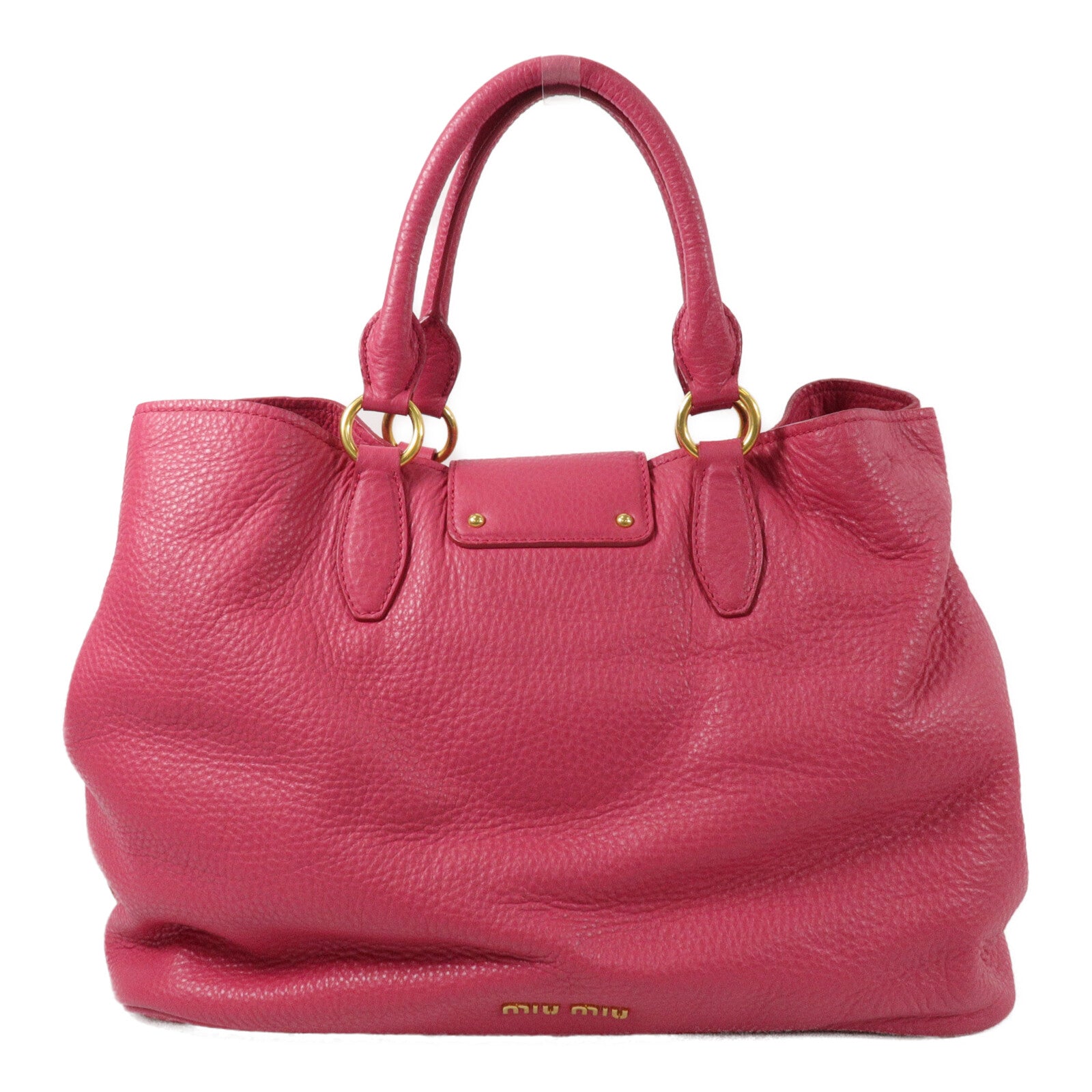 Miu Miu 牛皮皮革Madras 2 Way Shoulder Bay手挽肩背兩用袋