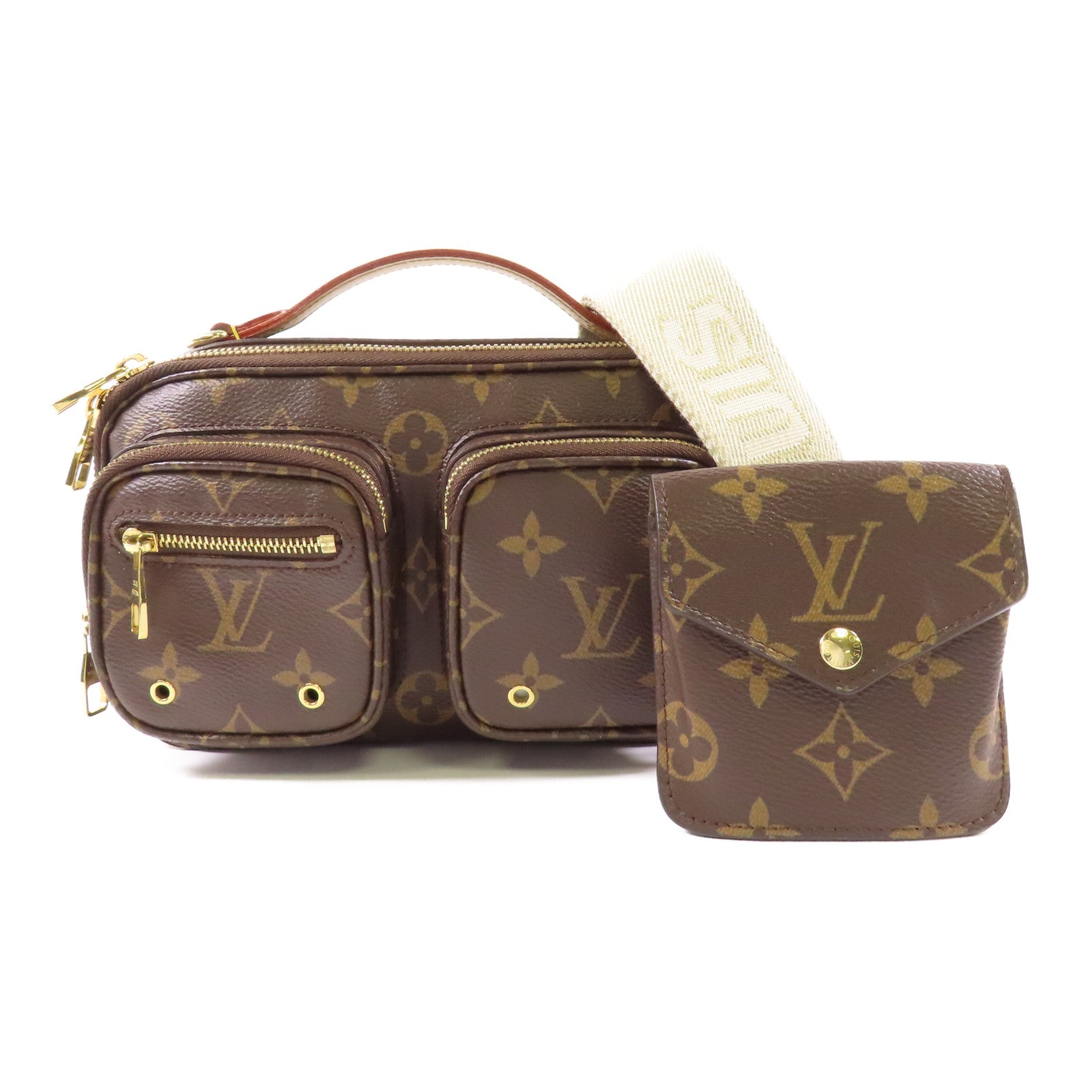 LOUIS VUITTON LV GHW Utility 2 Way Shoulder Bag M80446 Monogram Brown
