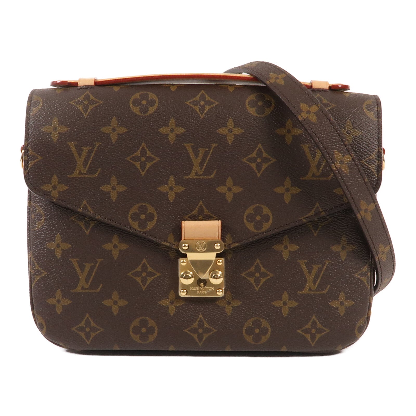 LOUIS VUITTON Monogram Pochette Metis MM金扣手挽肩背兩用袋