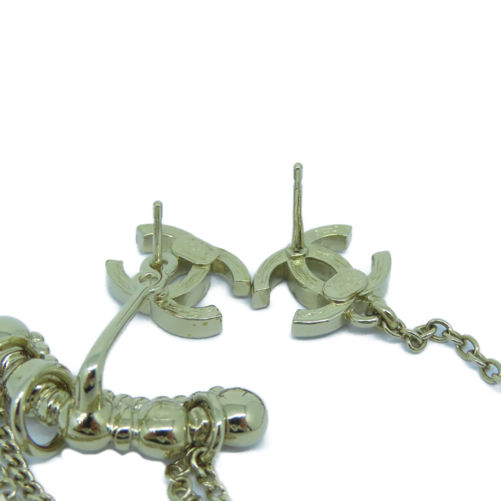 CHANEL 【激減優惠】金屬Earrings耳環金色
