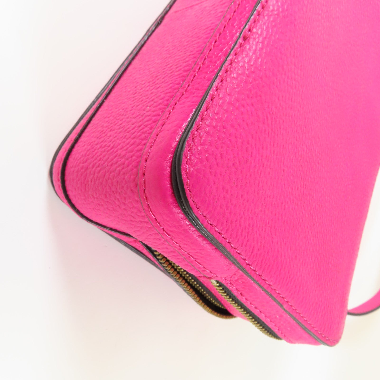 MARC JACOBS 牛皮皮革2 Way Shoulder金扣手挽肩背兩用袋粉紅色