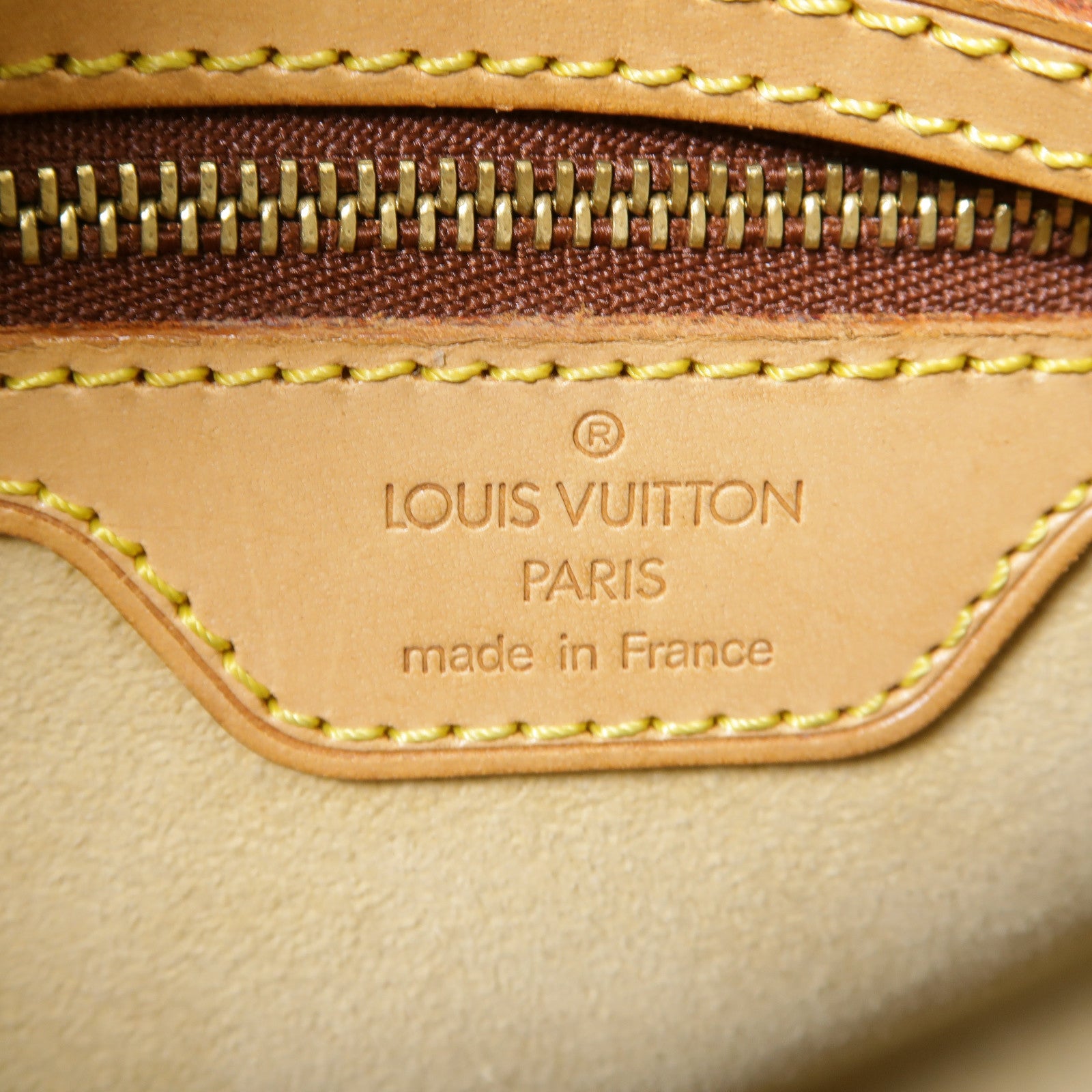 LOUIS VUITTON Monogram Looping MM金扣肩背袋啡色