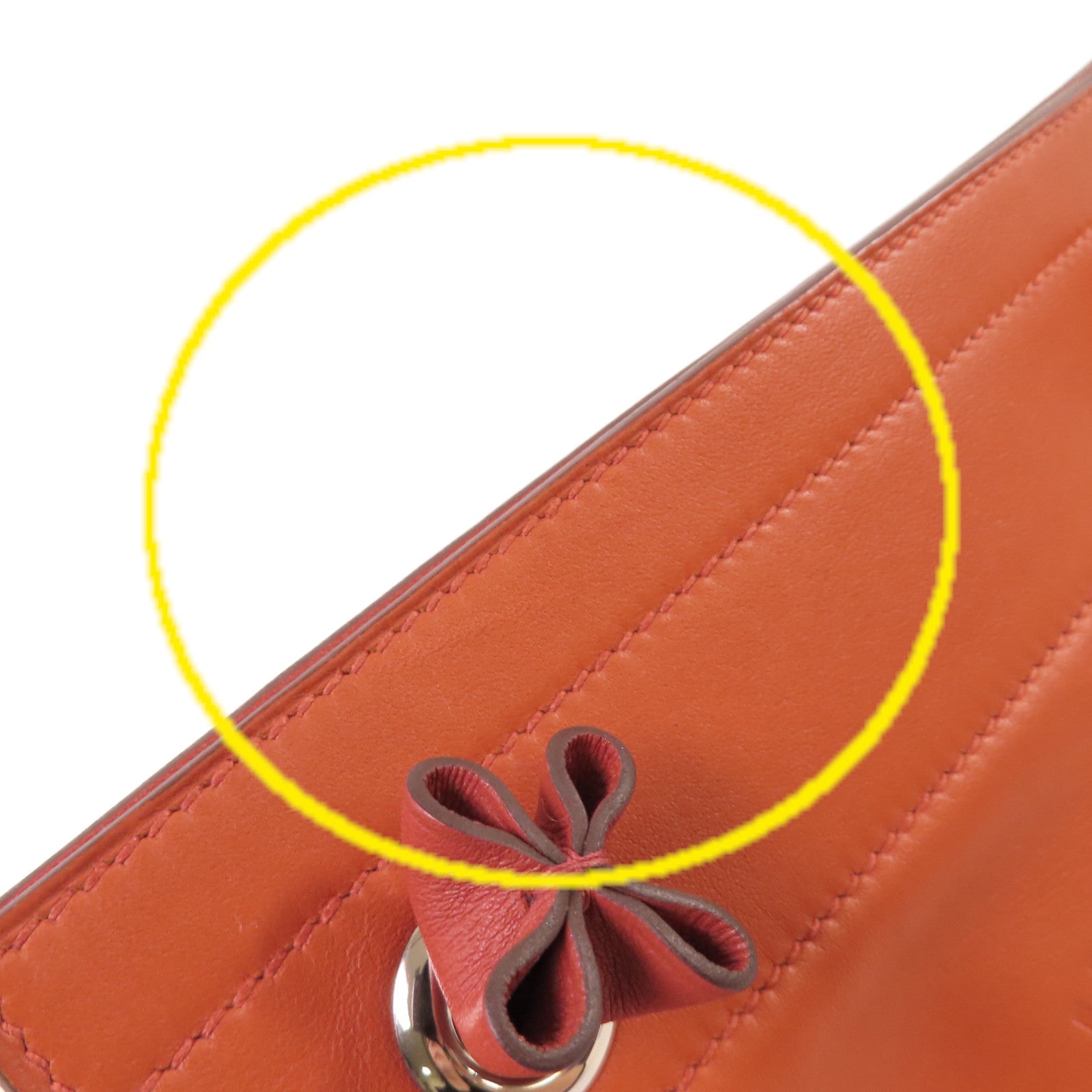 HERMES Swift皮革Aline Shoulder Bag銀扣肩背袋6C Cuiver/古銅色