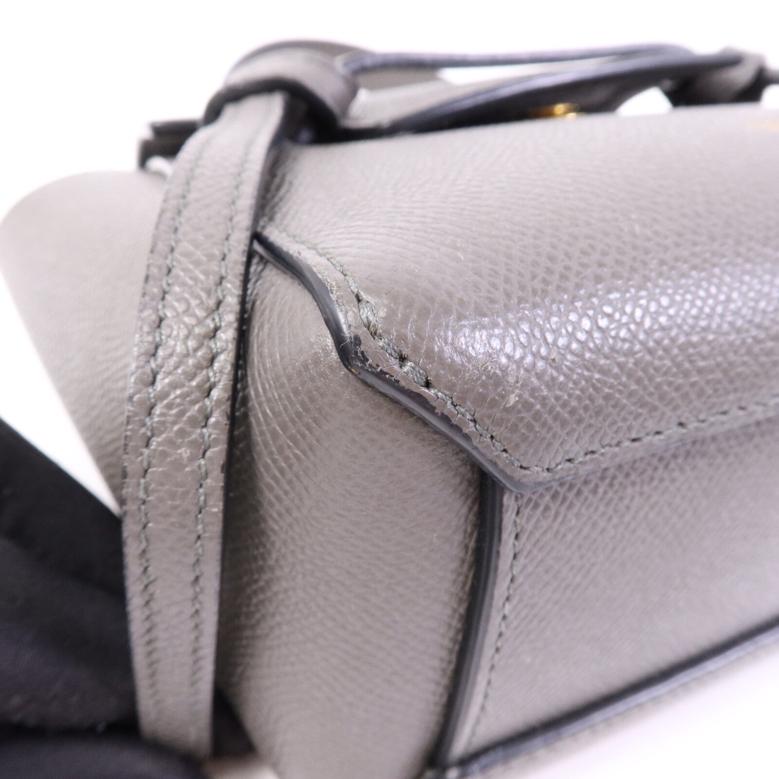 CELINE 牛皮皮革Pico Belt Bag金扣手挽肩背兩用袋