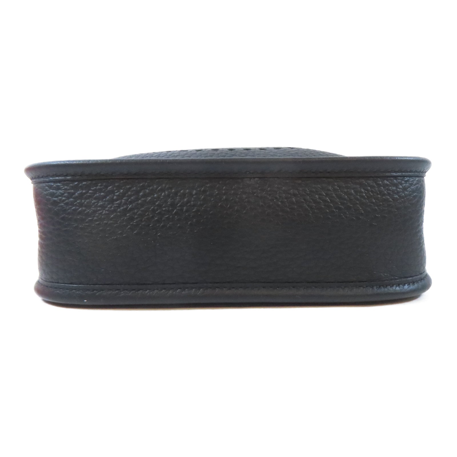 HERMES Clemence皮革Evelyne TPM金扣肩背袋Noir黑色