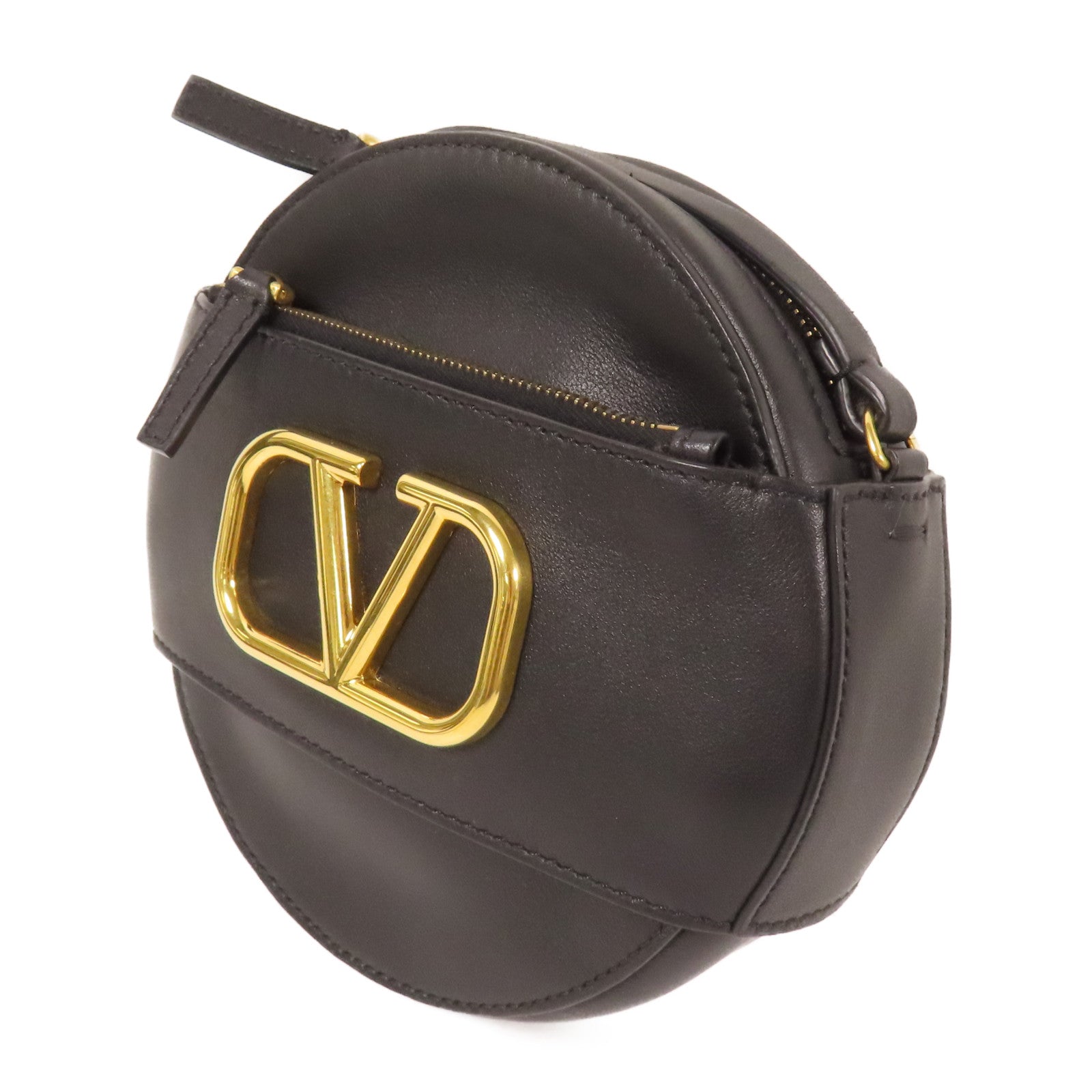 Valentino 牛皮皮革Garavani金扣肩背袋