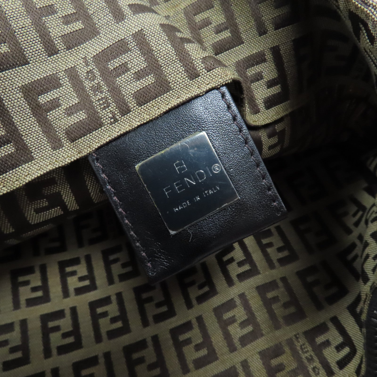 FENDI 【激減優惠】帆布Hand Bag手挽袋啡色