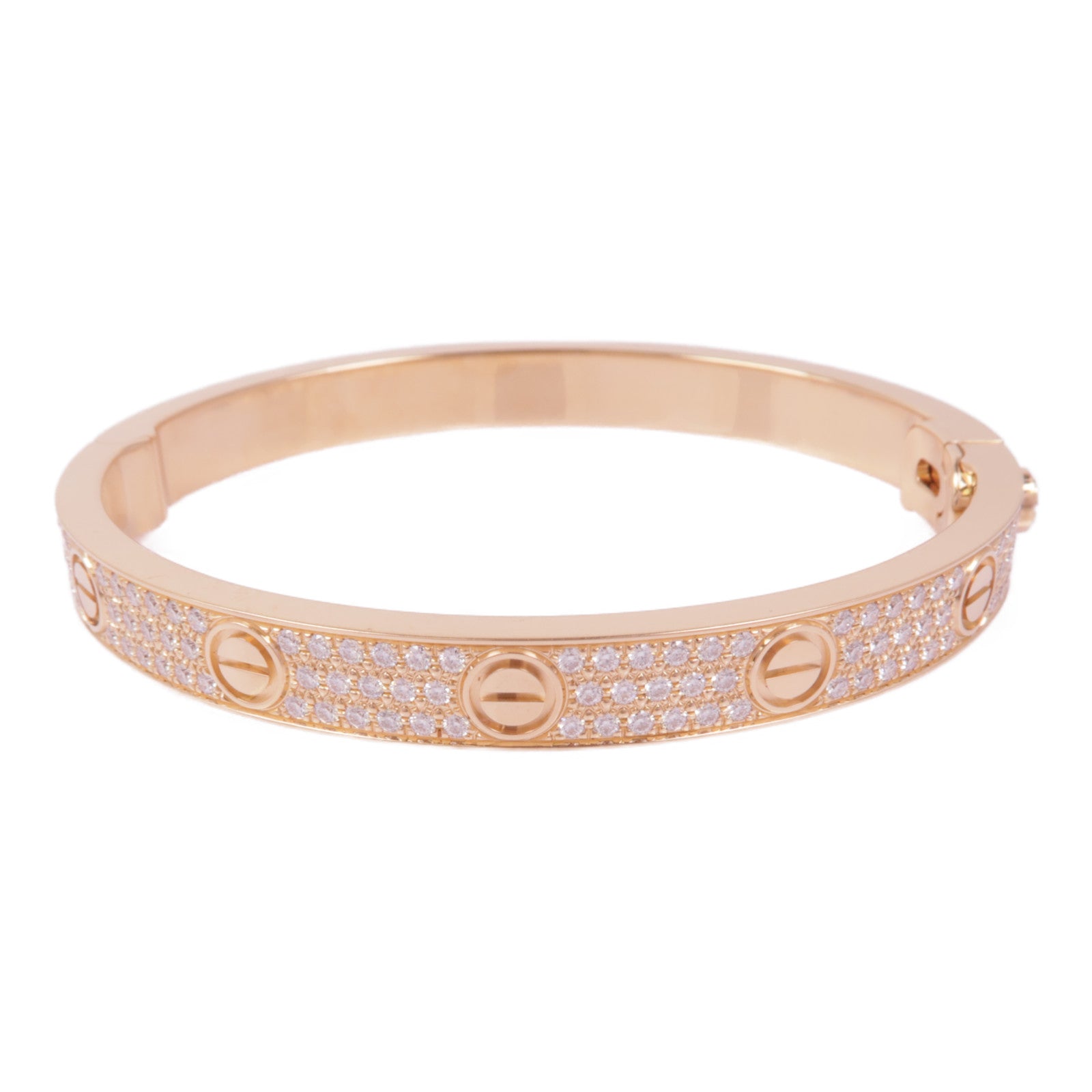 CARTIER 【激減優惠】18K玫瑰金Love Bracelet Full Diamond鑽石手鐲Cartier#17