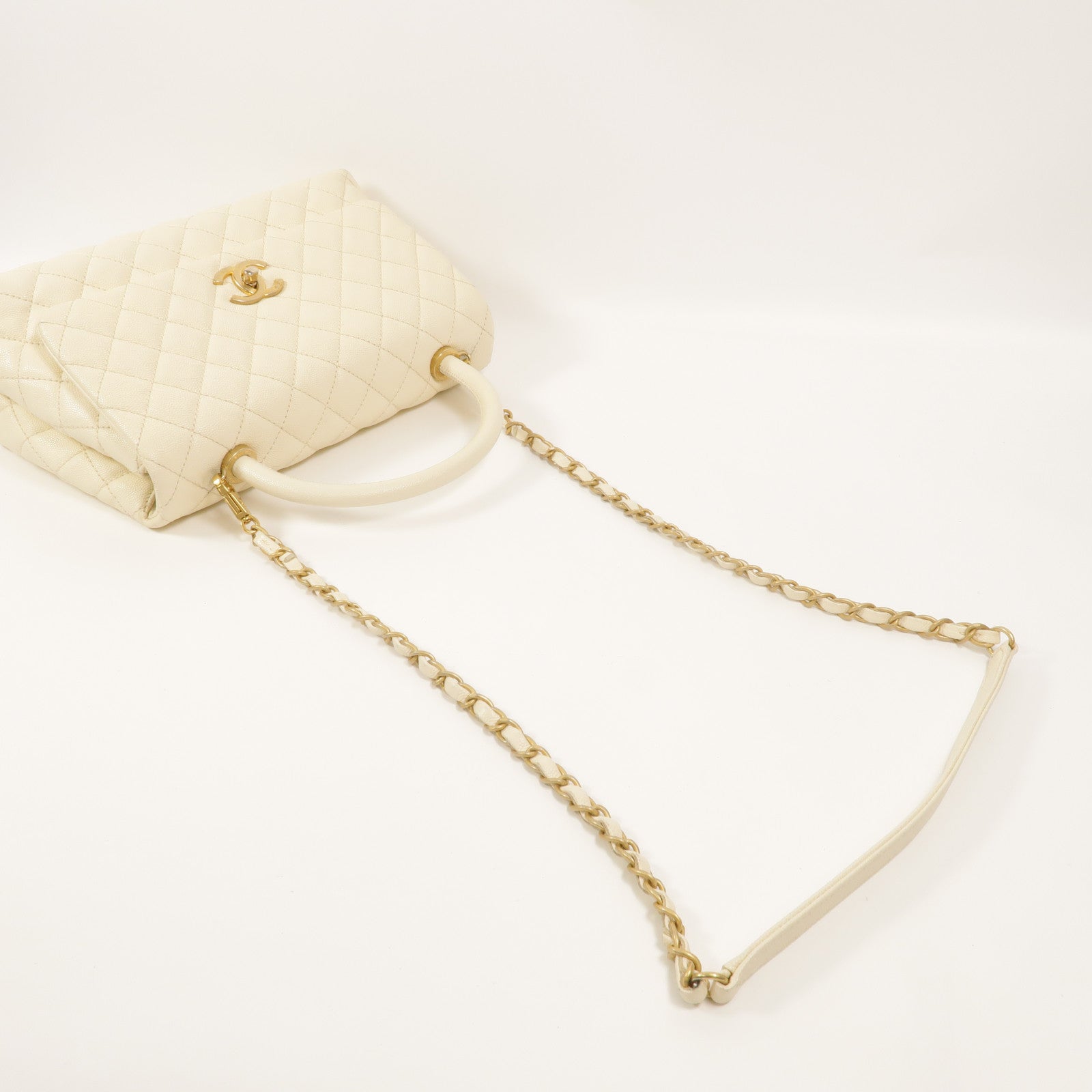 CHANEL 牛皮皮革Coco Handle Bag手挽肩背兩用袋