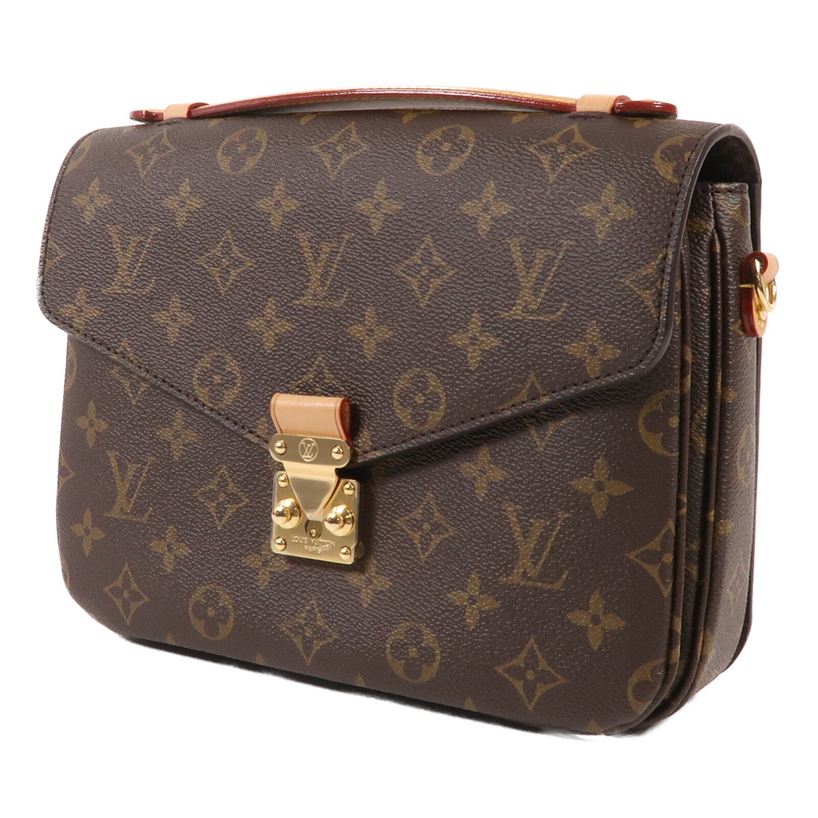 LOUIS VUITTON Monogram Pochette Metis MM金扣手挽肩背兩用袋