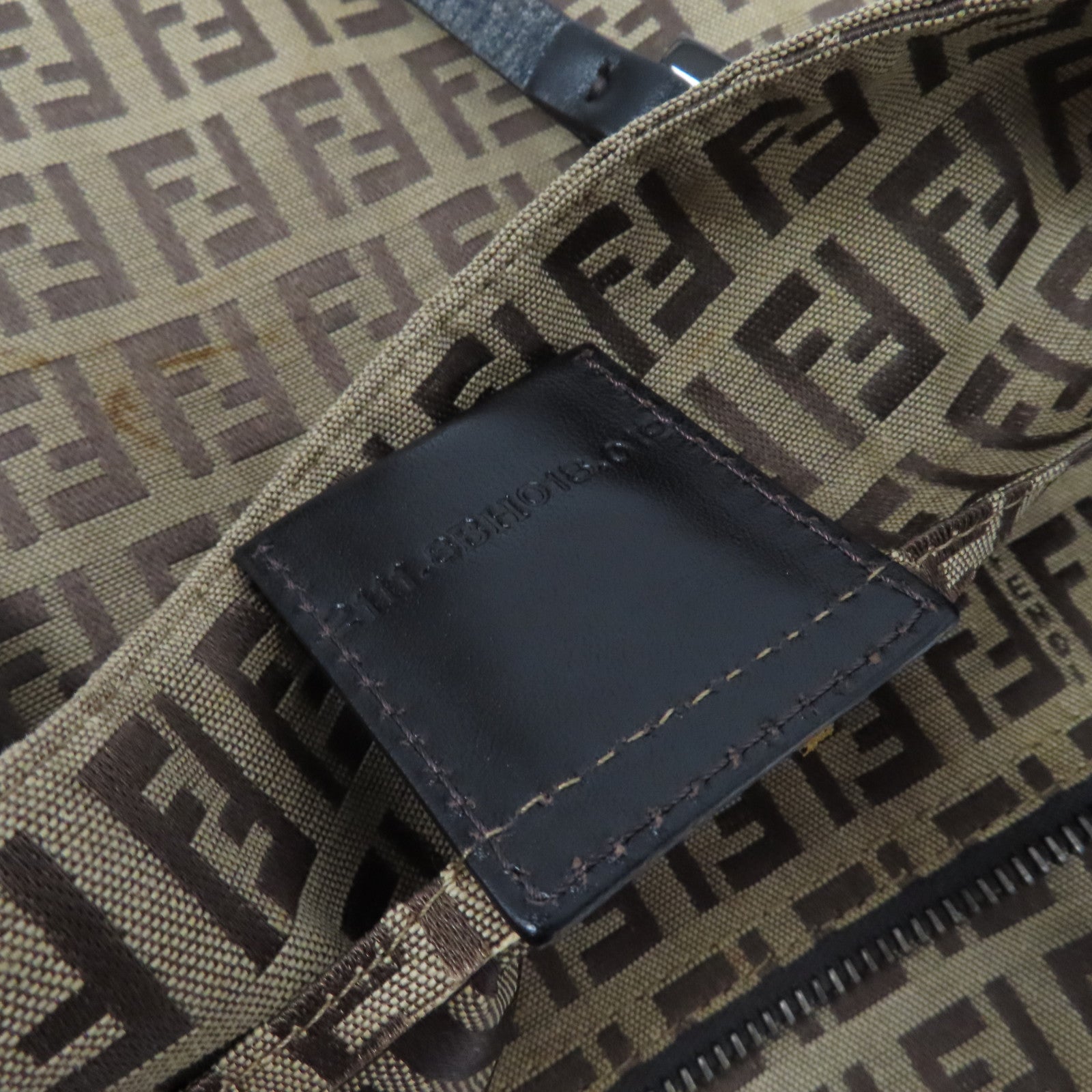 FENDI 【激減優惠】帆布Hand Bag手挽袋啡色