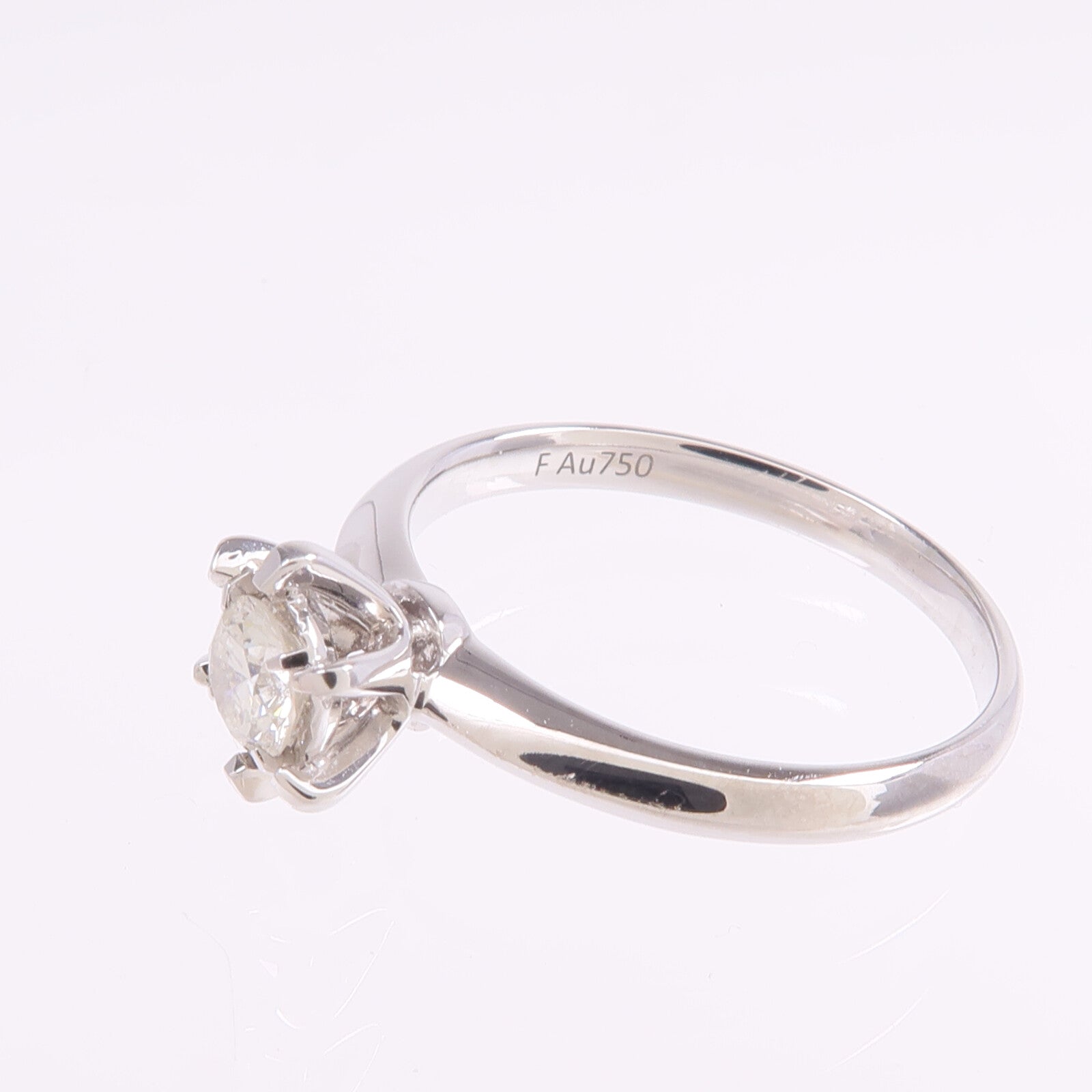 JEWELRY 【激減優惠】18K白金Diamond Ring鑽石戒指US#5.75
