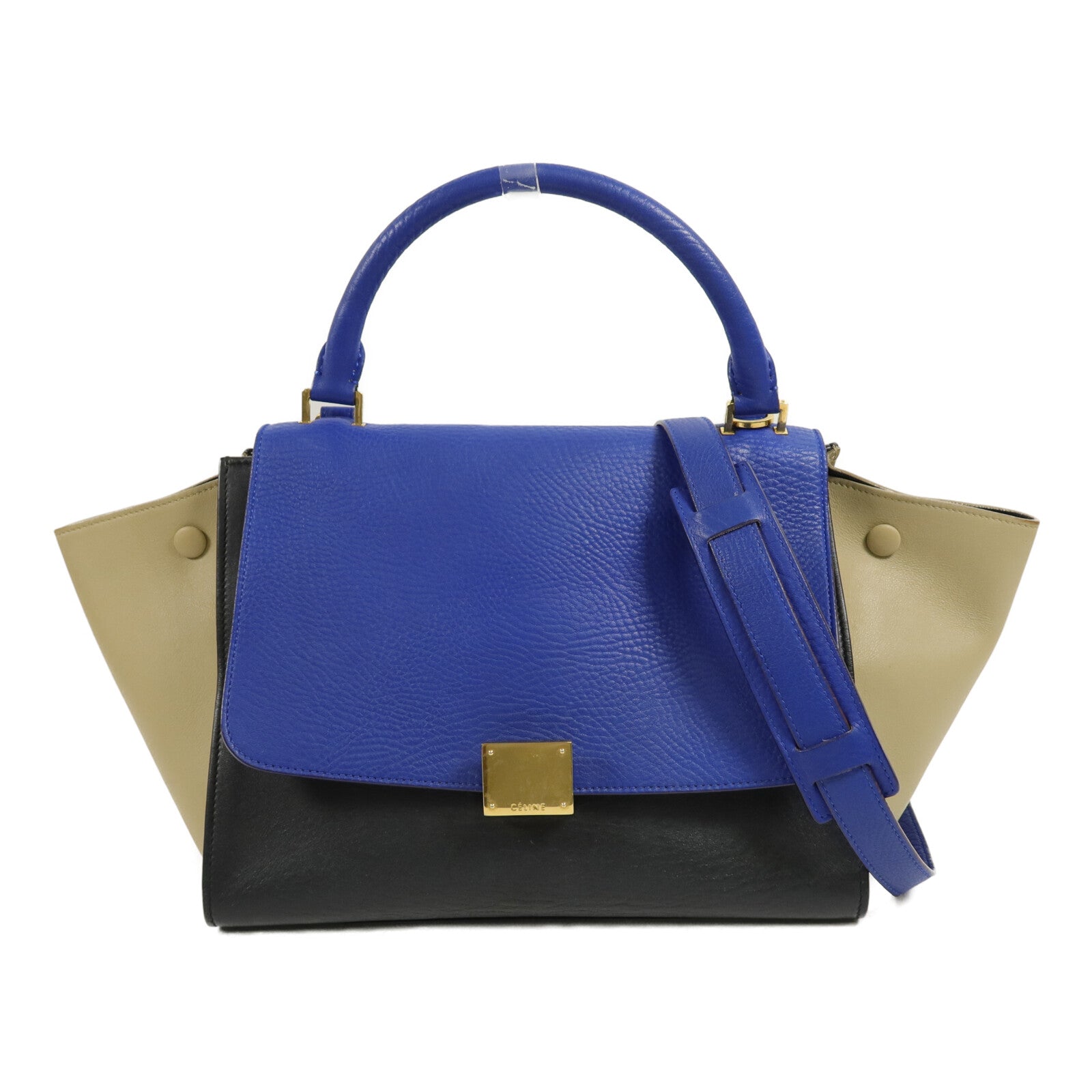 CELINE 牛皮皮革Trapeze Medium手挽肩背兩用袋